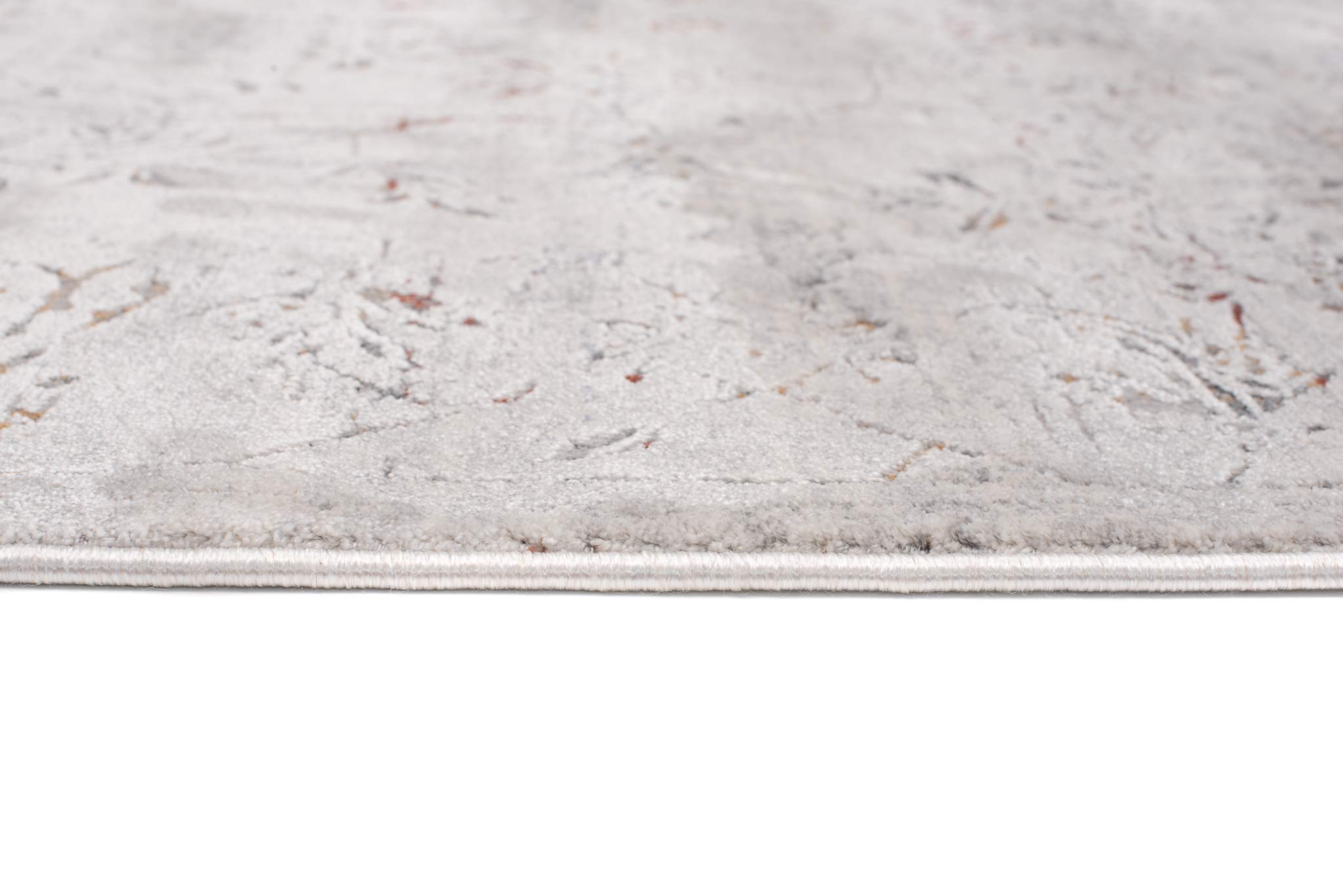 Mazovia Grande Tappeto Soggiorno 240x330cm Antracite Grigio Vintage Morbido