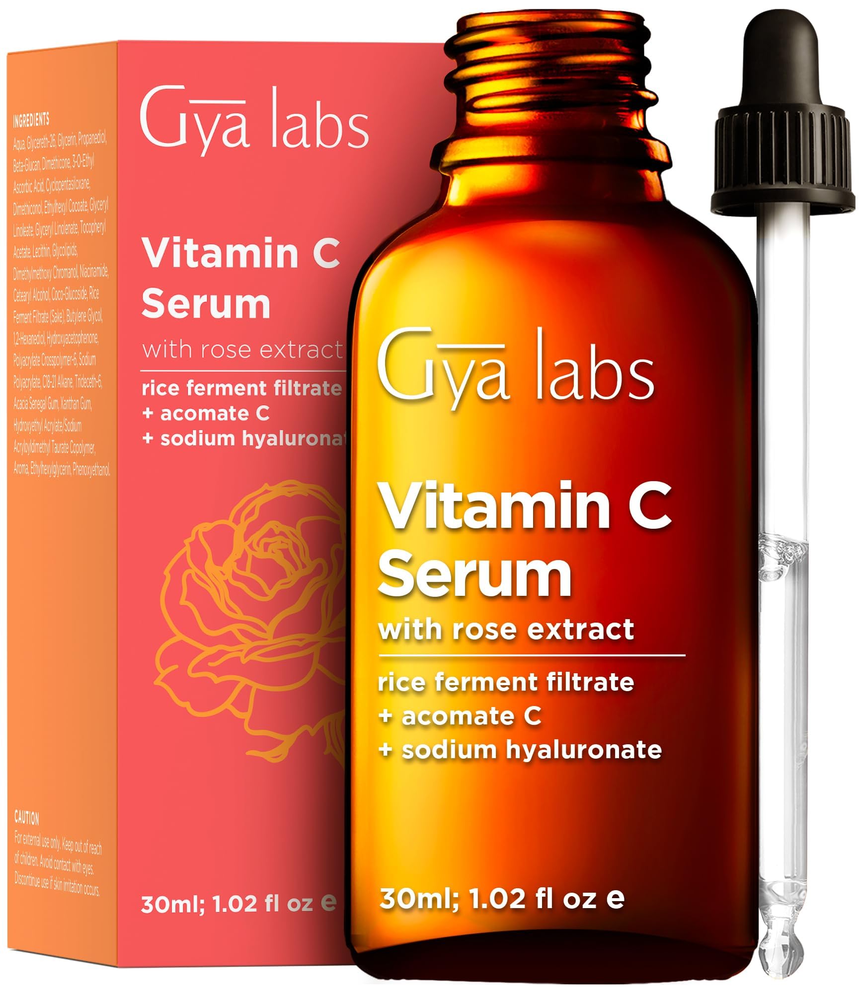 Gya Labs Vitamin C Serum for Dull-Looking Skin (30ml) - Formulated with Hydrating Vit C, Ascorbic Acid & Niacinamide - For Vibrant-Looking Complexions