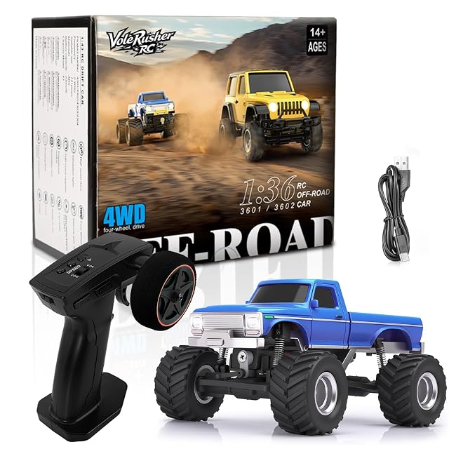 4WD Edition 1 36 Scale Mini RC Crawler Car Toys for Age 8-14 Old Birthday Gifts Micro RC