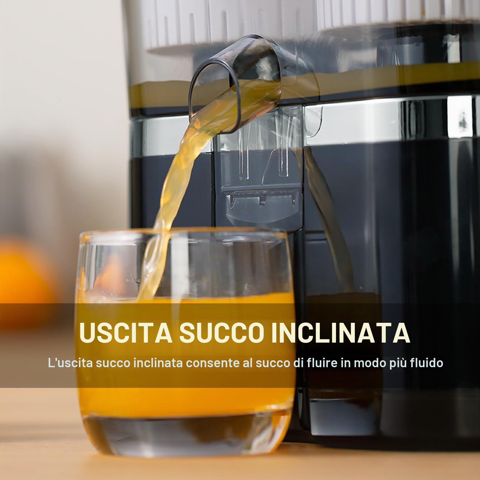 Spremiagrumi elettrico 100W, Doppia testa automatica, Senza BPA | Spremiagrumi automatico per arance, limoni e pompelmi con doppio cono, facile da usare e ideale per succhi freschi
