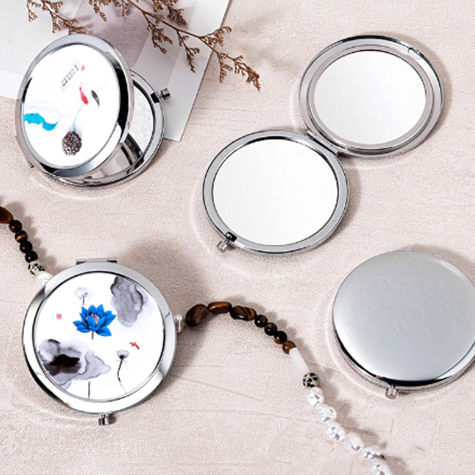 7-teiliges Taschenspiegel-Set Für Die Braut – Mit Gravur „Bride To Be“ & „Bride Tribe“