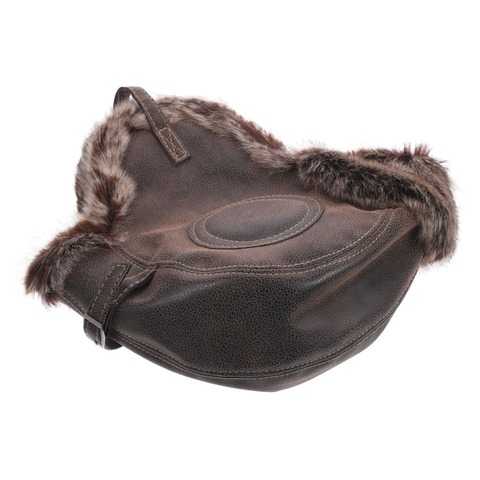 WOFASHPURET Warmest Trapper Hat Ski Hat Earflaps Men's Women's Fleece-Lined Unisex Black