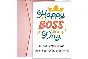 Dapofajo Boss Day Card, Funny Workplace Appreciation Gifts