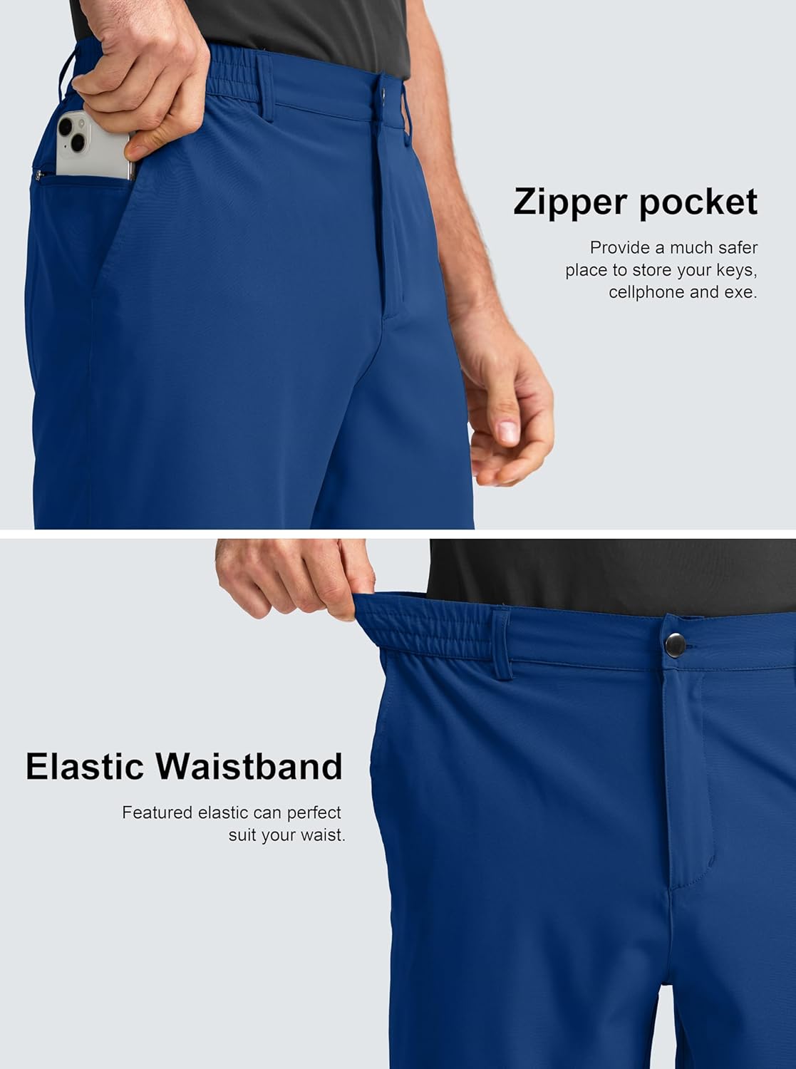 G Gradual Men's Casual Shorts 7" Lightweight Golf Shorts for Men Stretch with 3 Pockets Quick Dry Breathable Work Shorts - Image 5