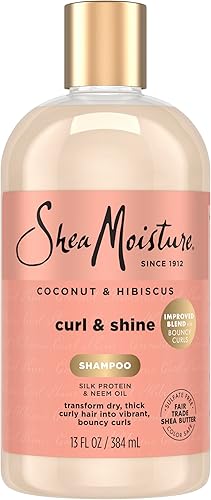 Miniatura 10 de SheaMoisture Champú de coco e hibisco, para cabello grueso y rizado, para limpiar e hidratar, 24 onzas