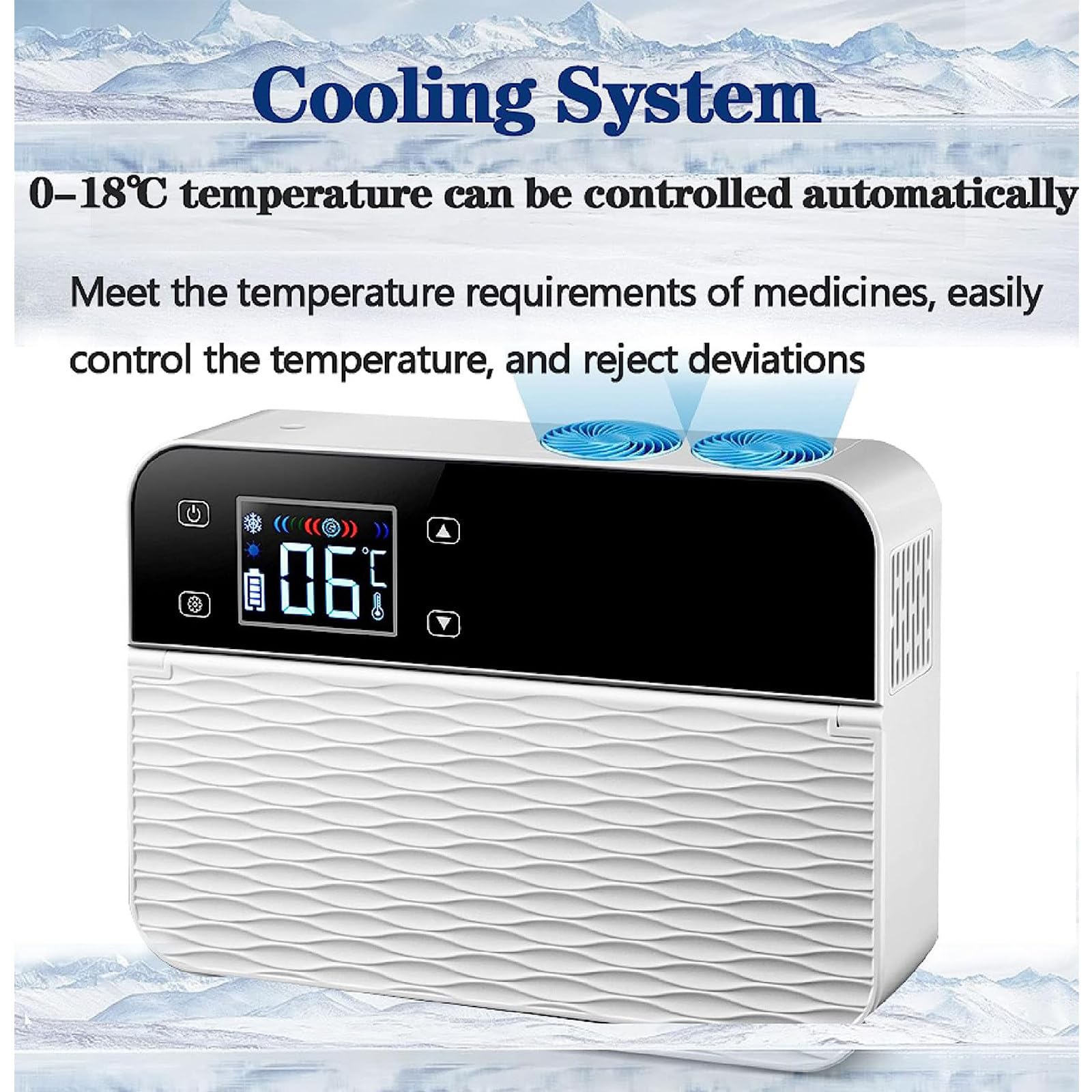 Lodówka na leki Etui podróżne i schładzacz insuliny, minilodówka przenośna minilodówka Minilodówka USB Minilodówka medyczna Przenośny pojemnik na insulinę Samochodowy