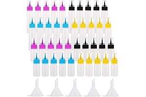 40 Squeeze Writer Bottles with 5 Funnels for Precise Painting