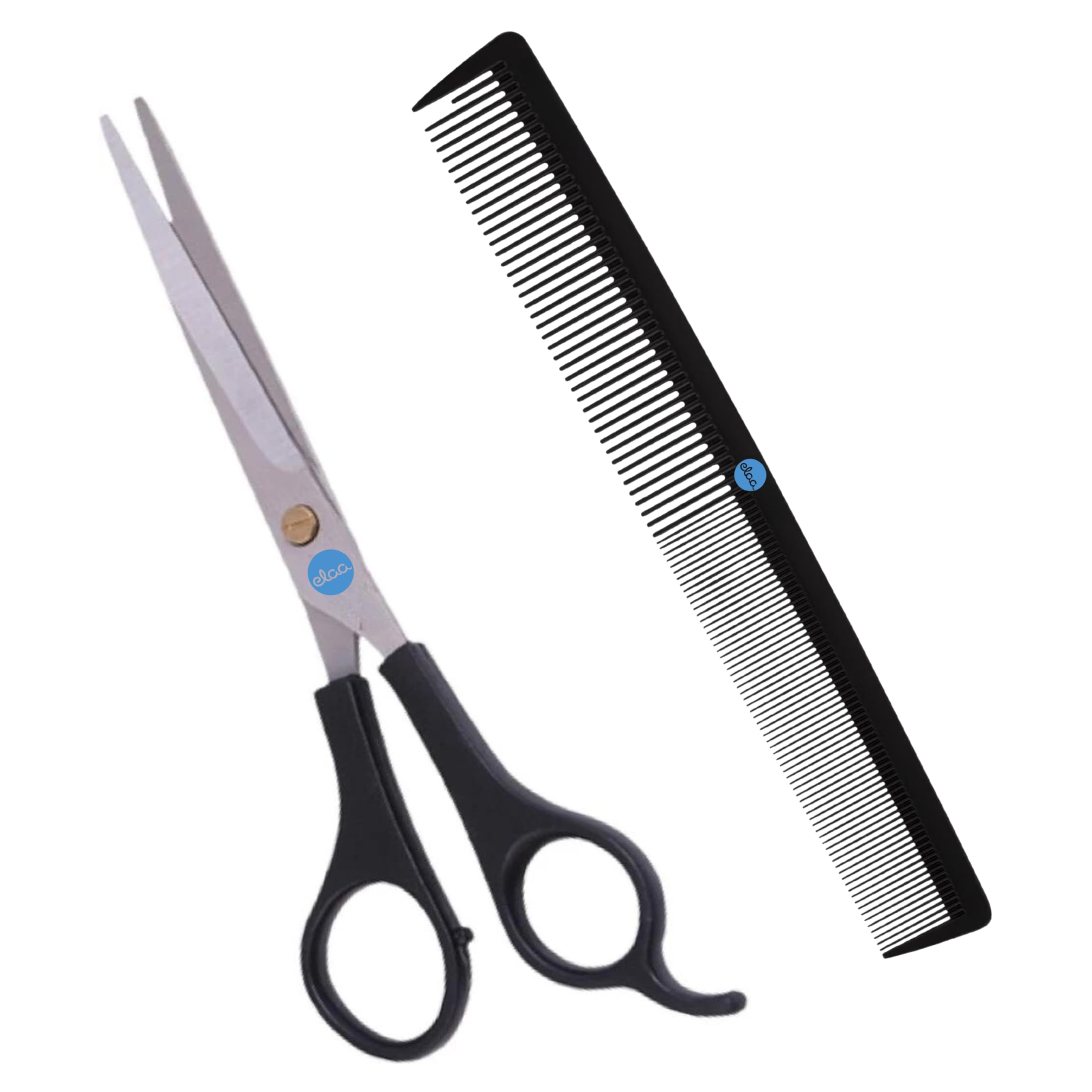 [Ear Lobe & Accessories] Combo Pack (1 Pc Hair Cutting Scissors | Hair Styling Tools |16cm + 1 Pc Hair Cutting Comb | Hair Styling Tools |21.5 cm)-image-26