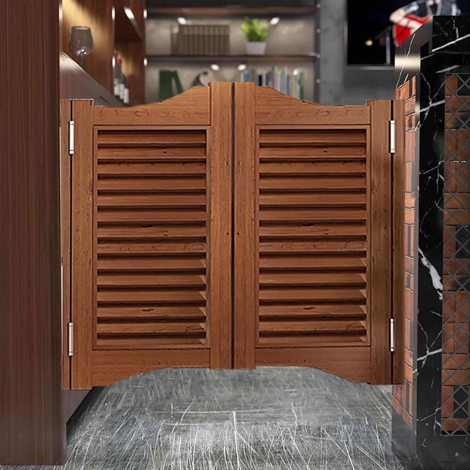 Porte de véranda battante en bois pour séparer le couloir avec style