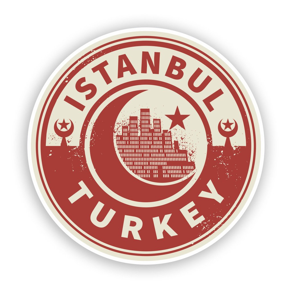 2 x 30cm/300mm Turchia Istanbul Adesivi vinilici bagagli di viaggio #7441