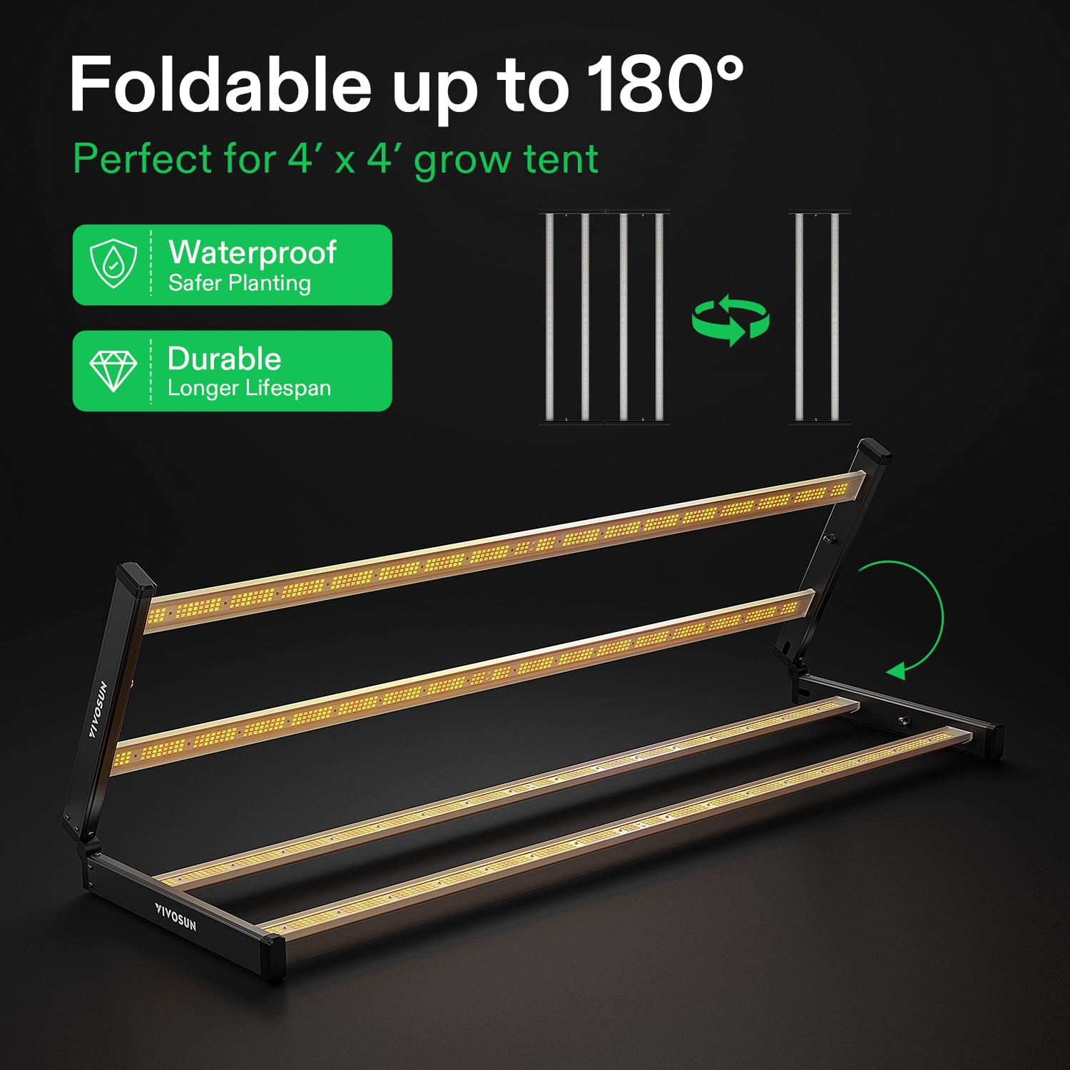 Amazon.com : VIVOSUN VSFL4300 Bar LED Grow Light, 430W 4 Bars