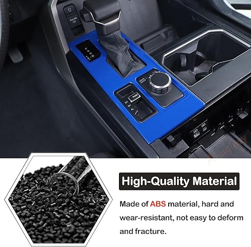Vista 93 de Aunginsy Cubierta de panel de palanca de cambios de control central, compatible con Toyota Tundra/Sequoia 2022-2024, consola de palanca de cambios