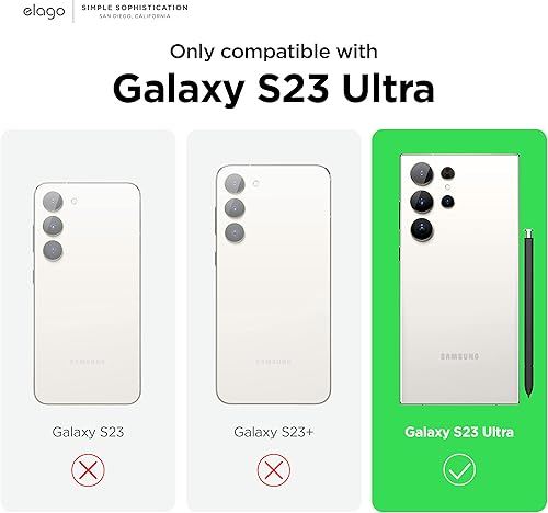 Miniatura 2 de elago Funda compatible con Samsung Galaxy S23 Ultra, funda de silicona líquida, cubierta protectora de cuerpo completo, a prueba de golpes, funda