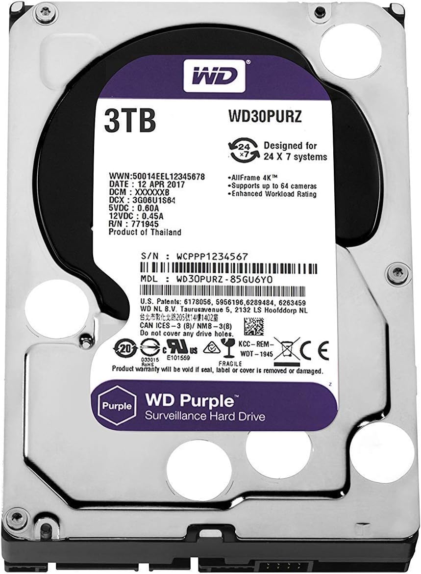 Western Digital 3TB 3.5inch HDD 中古