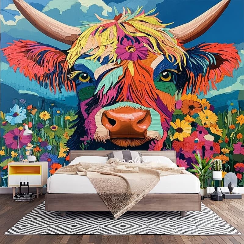 Papier Peint Intissé Grand Format pour Rénover et Décorer un Mur Blanc