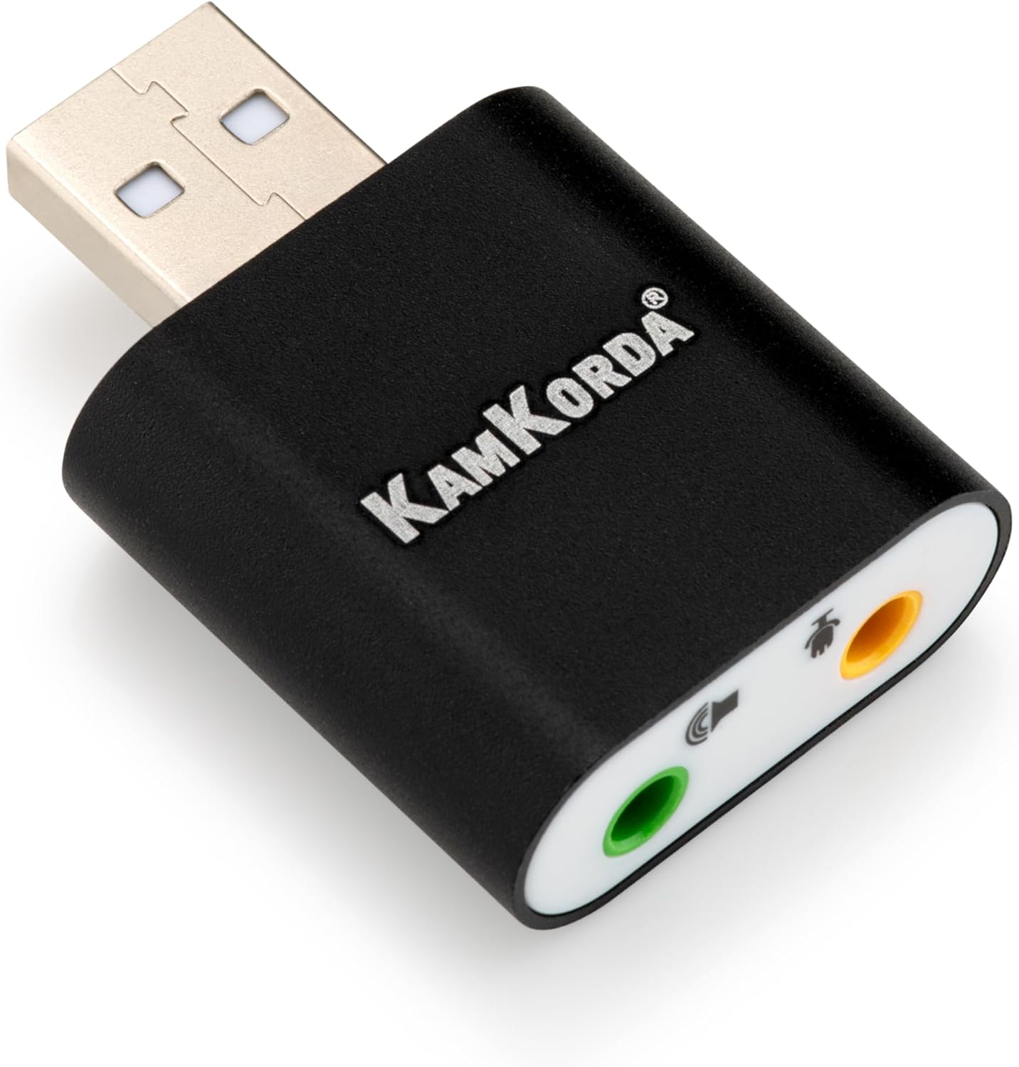 KamKorda USB Audio Adapter USB to Audio Jack Adapter Sound Card USB