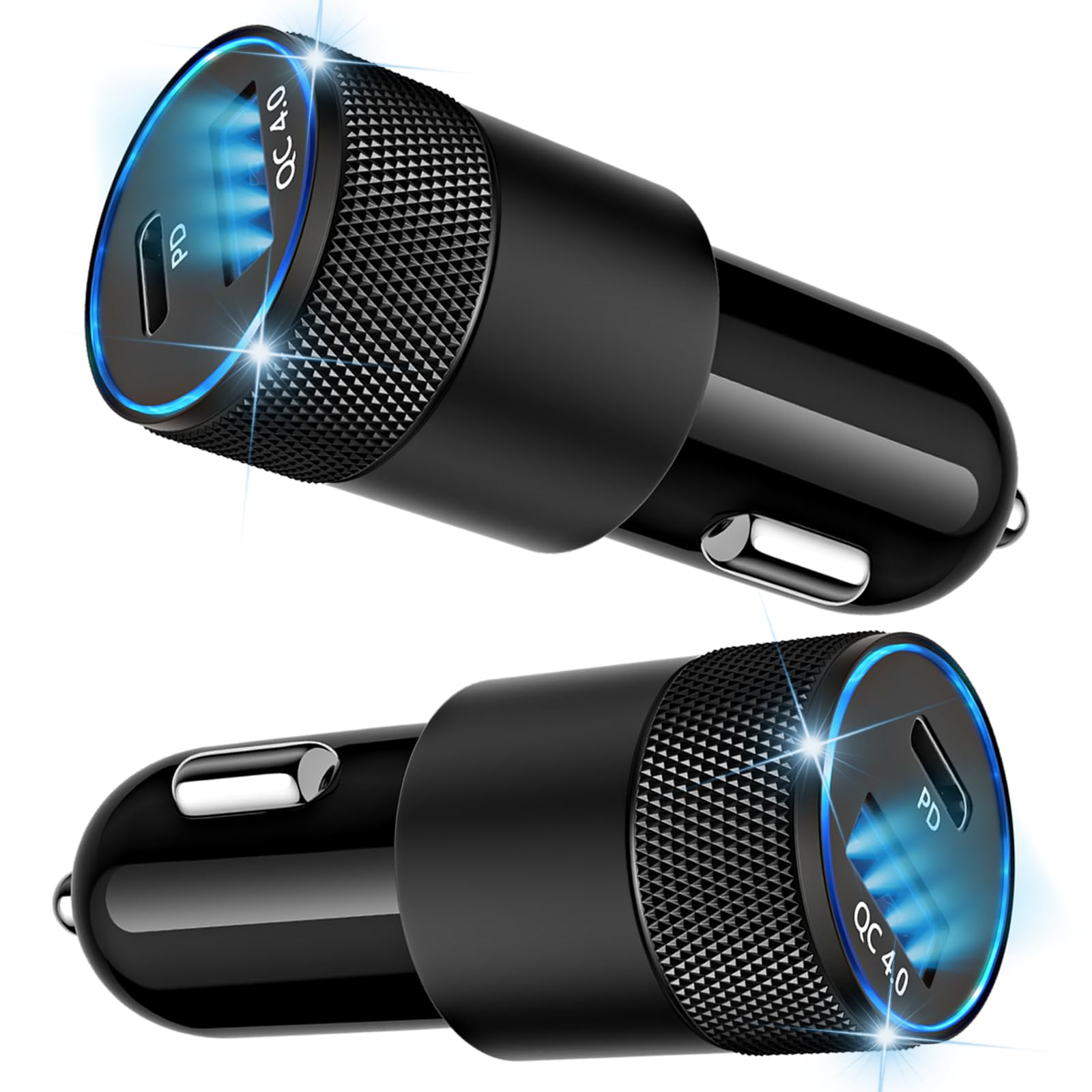 48W USB C Car Charger, Dual Port Fast Car Charger with PD&QC4.0, Ultra-Fast Charging for i Phone 16/15 Pro/Samsung S24, Compatible with Car/Truck/SUV, Perfect for Drivers, Travelers & Tech Enthusiasts