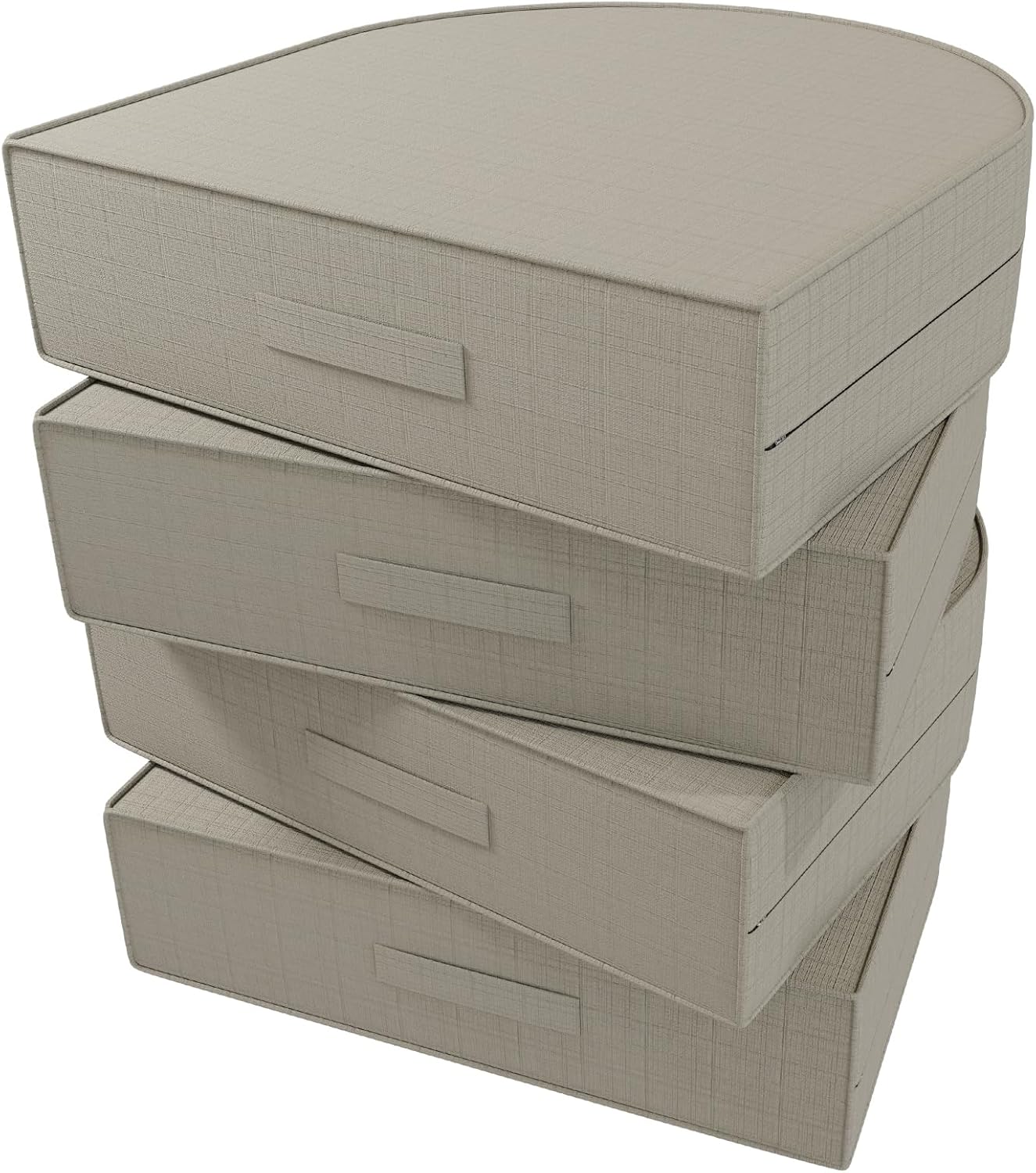 Outdoor Waterproof Olefin Chair Cushions 16"x17"x5" Patio Seat Cushions with 4-Level Color Fastness for Patio Furniture Round Corner Garden Sofa Pads with Removable Cover Set of 4, Beige Beige 4 Set U-Shape-16"x17"x5"