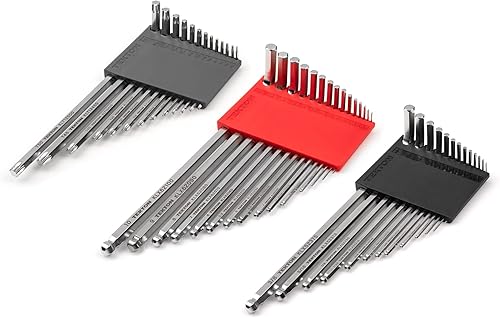 Miniatura 9 de TEKTON Juego de llaves hexagonales de extremo de bola 15 piezas 0051-0394in con soporte  KLX91201