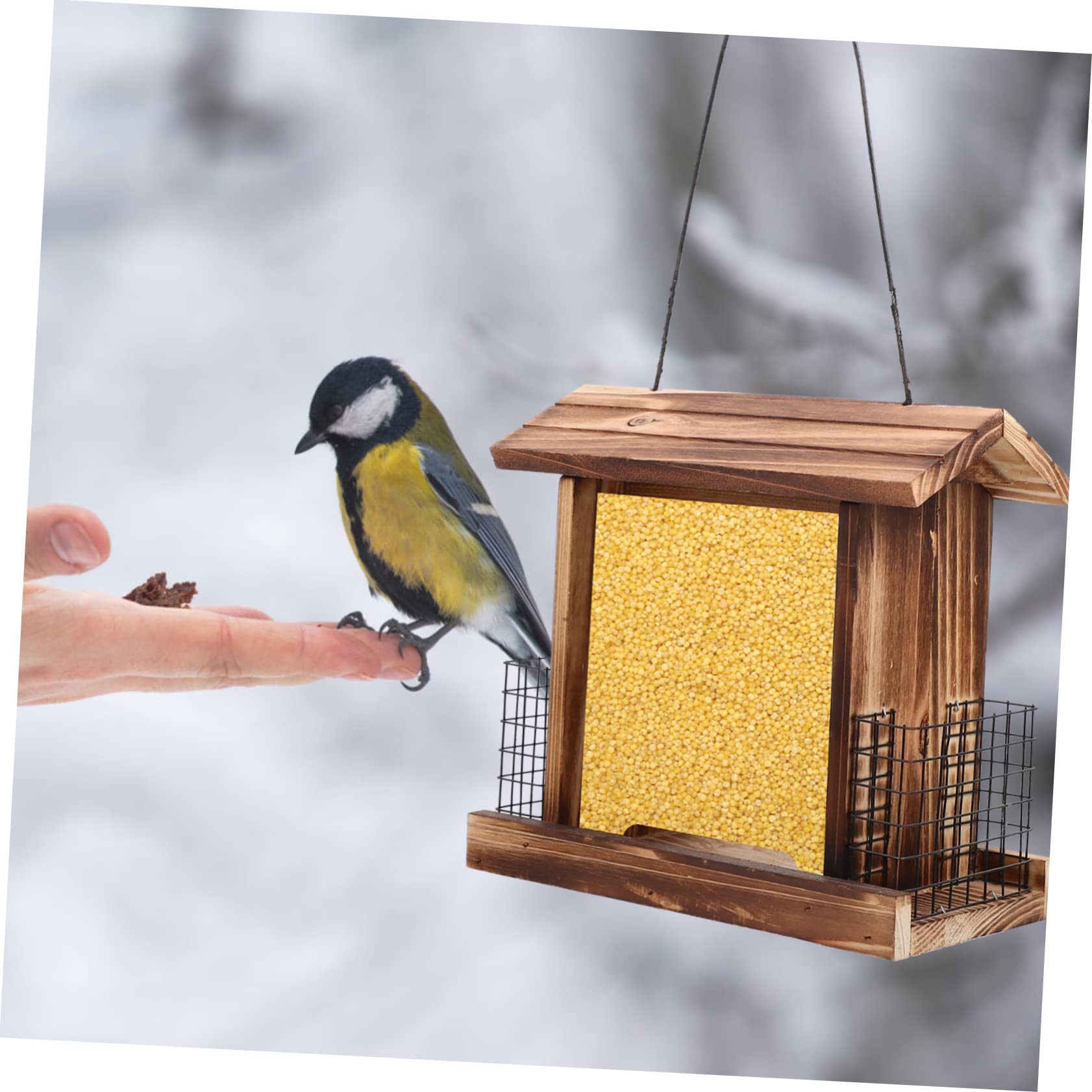 BESPORTBLE Mangiatoia Per Uccelli Da Esterno Strumento Per Lalimentazione Degli Uccelli Mangiatoia Per Uccelli Da Appendere Allesterno Elegante Decorazione Da Giardino