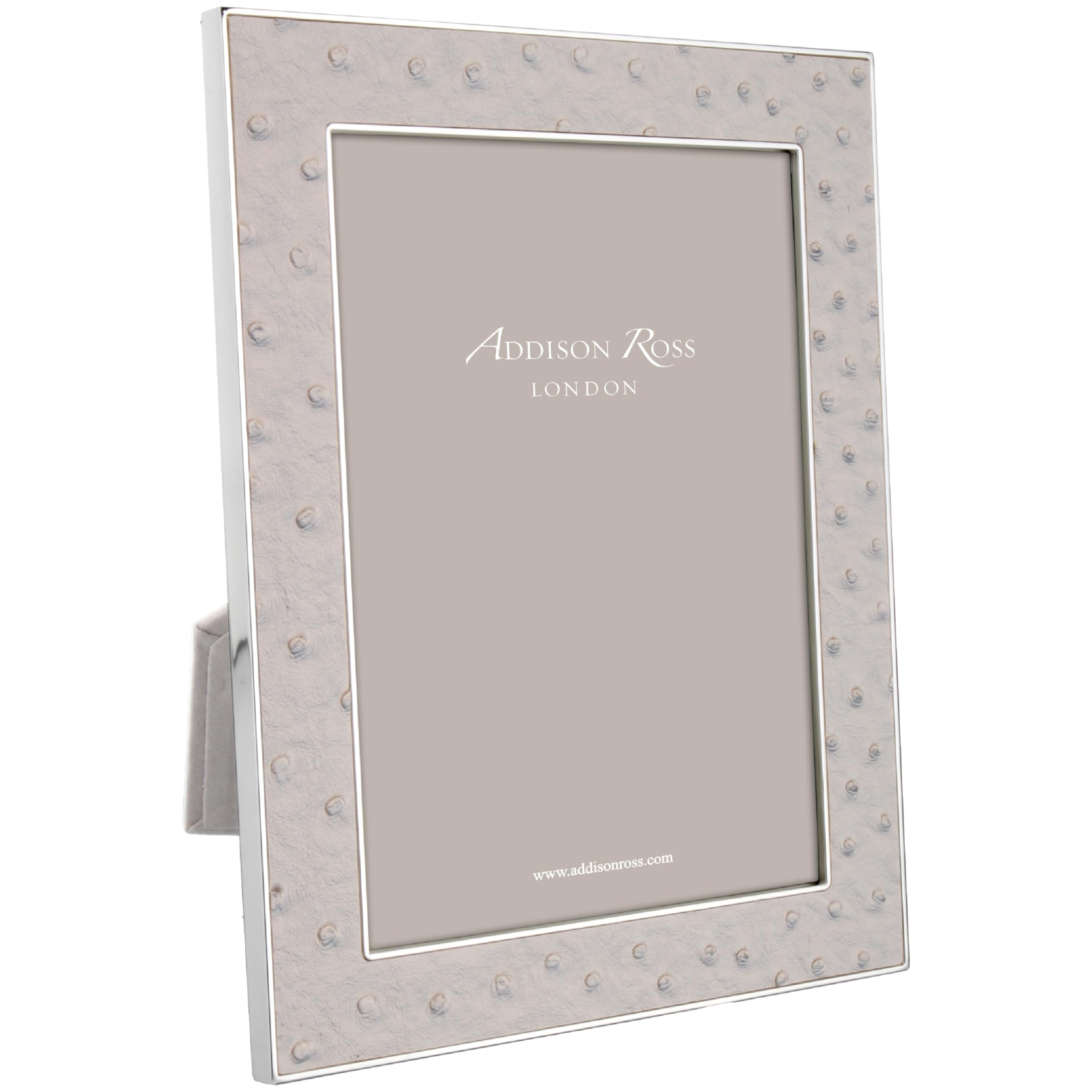 Addison Ross Ltd Uk Silver Mist Ostrich & Frame