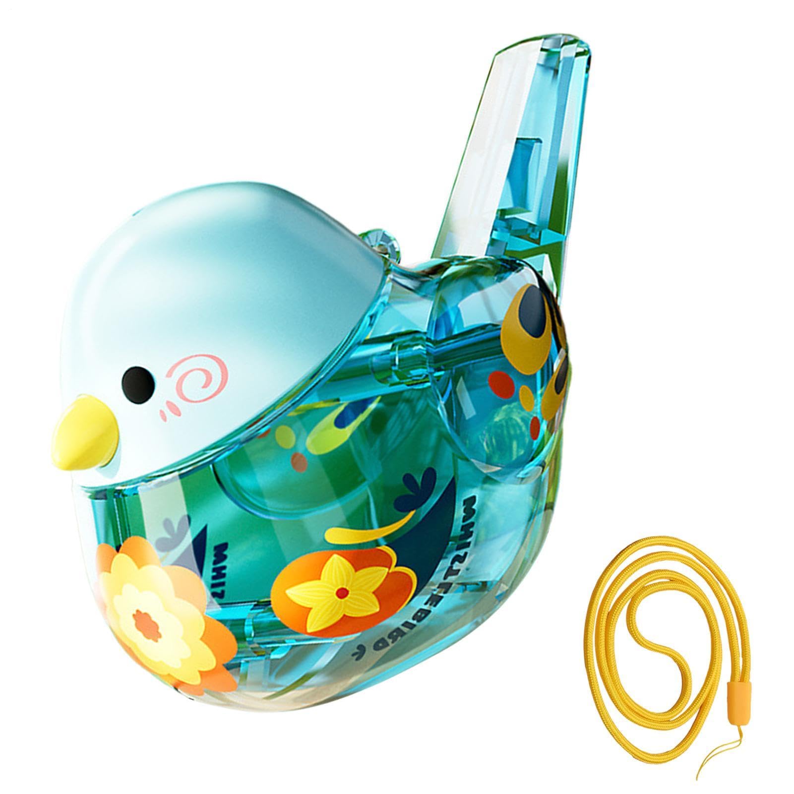 Fischietto portatile per uccelli, giocattolo sensoriale acqua, gadget per bambini con pannello resistente, accessorio scolastico con texture raffinata, 9,4 x 6,1 x 6,1 cm, strumento compatto per la