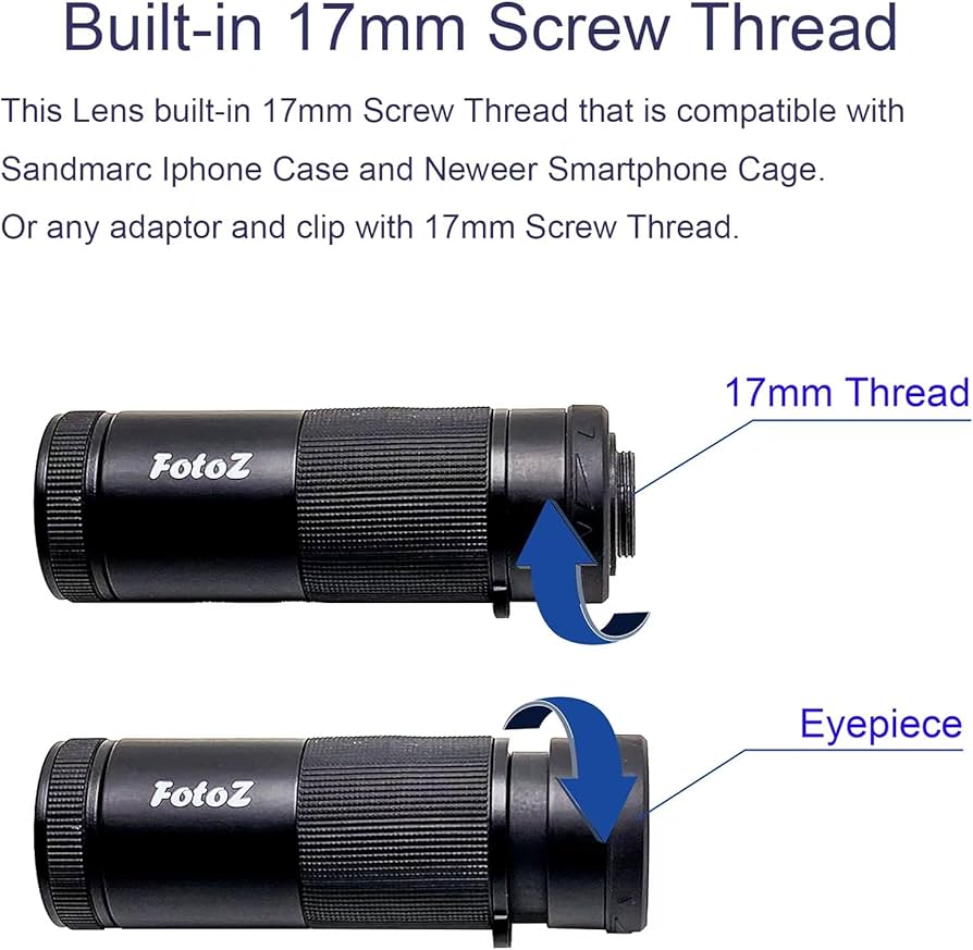 Amazon.com: FotoZ 8X Monocular Telescope for iPhone & Android and Amazon.com: FotoZ 8X Monocular Telescope for iPhone & Android and