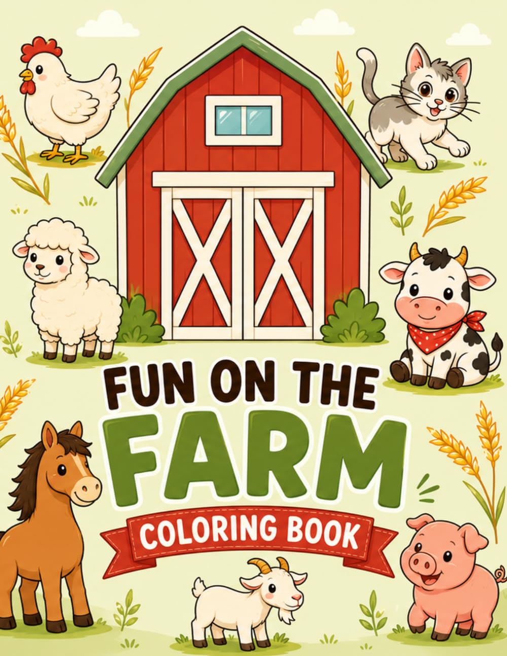 Fun on the Farm Coloring Book