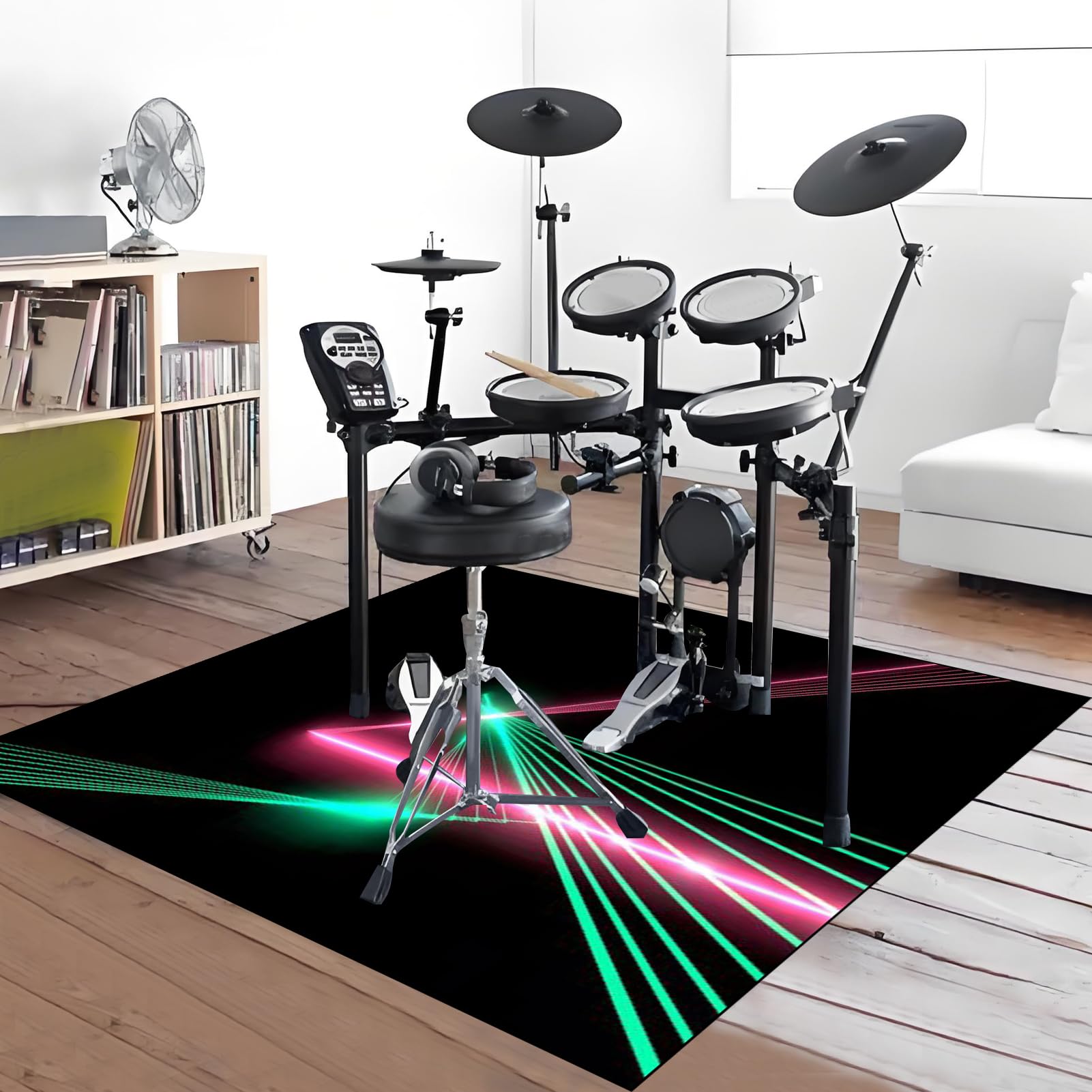 Mata ochronna do akcesoriów perkusyjnych elektroniczna mata perkusyjna dźwiękoszczelna mata bębnowa mata akustyczna mata podłogowa do instrumentów muzycznych 160 x 140 cm
