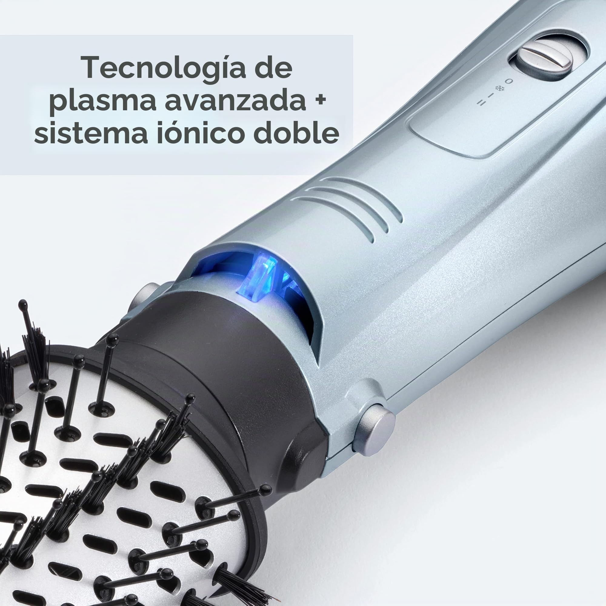 BaByliss Hydro-Fusion - Cepillo secador de pelo 4 en 1, 1000 W, moldeador de aire, seco, suave, volumen, alisar en un solo paso