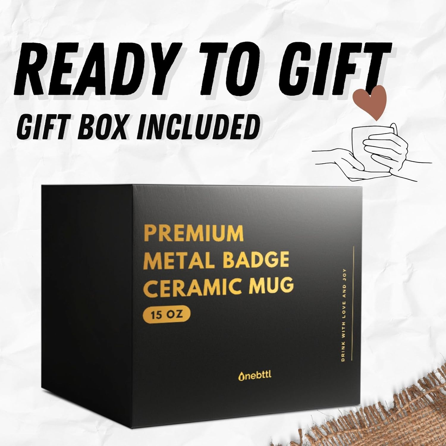 Onebttl Principal Appreciation Gifts for Men Women, Heavy Coffee Mug with Golden Badge for Christmas Retirement, 15oz - Best - Image 5