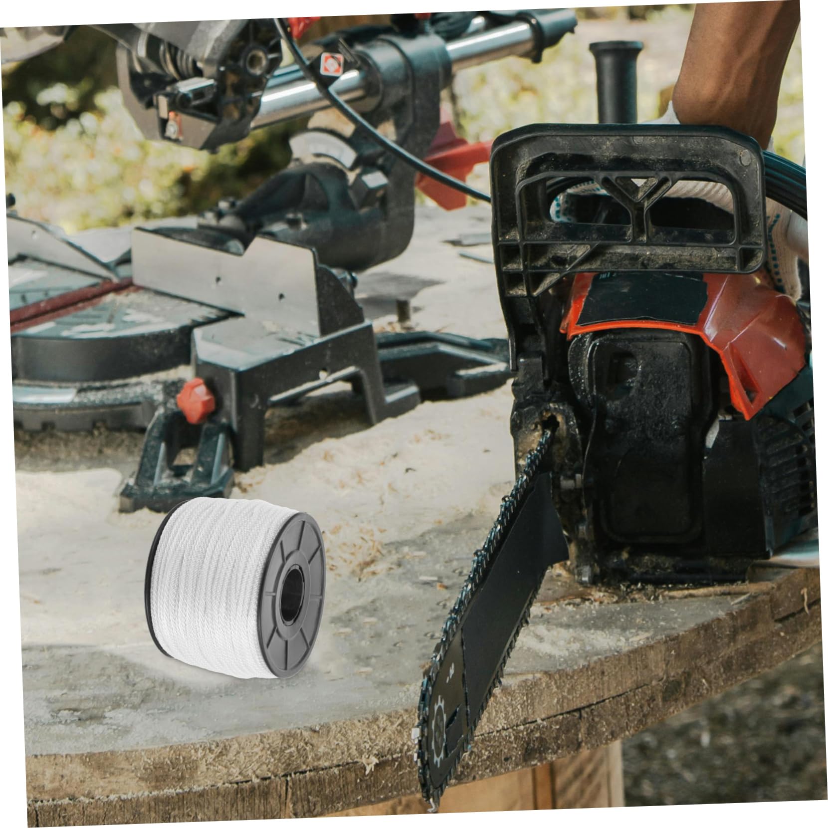 YARNOW Cordino di Avviamento Motosega 100m, Nylon Pp Nero, 3mm