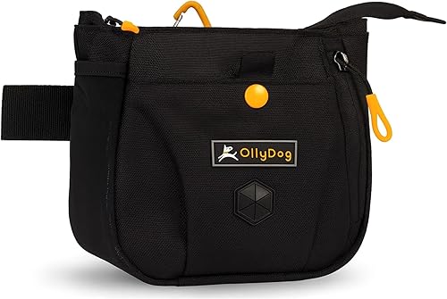 Miniatura 6 de OllyDog Bolsa de día Backcountry  Bolsa de entrenamiento de perros manos libres  Riñoneracadera con cierre de cremallera y dispensador de bolsas de