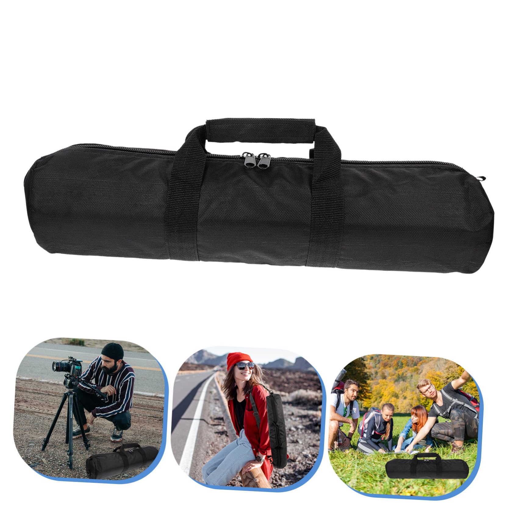 jojofuny Borsa per Treppiede e Antipioggia Borsa da Trasporto Doppio Cuscinetto Centrale in Spugna per Effetto Antivibrazione e Manico per Portabilità Custodia per Proteggere Tuo Supporto
