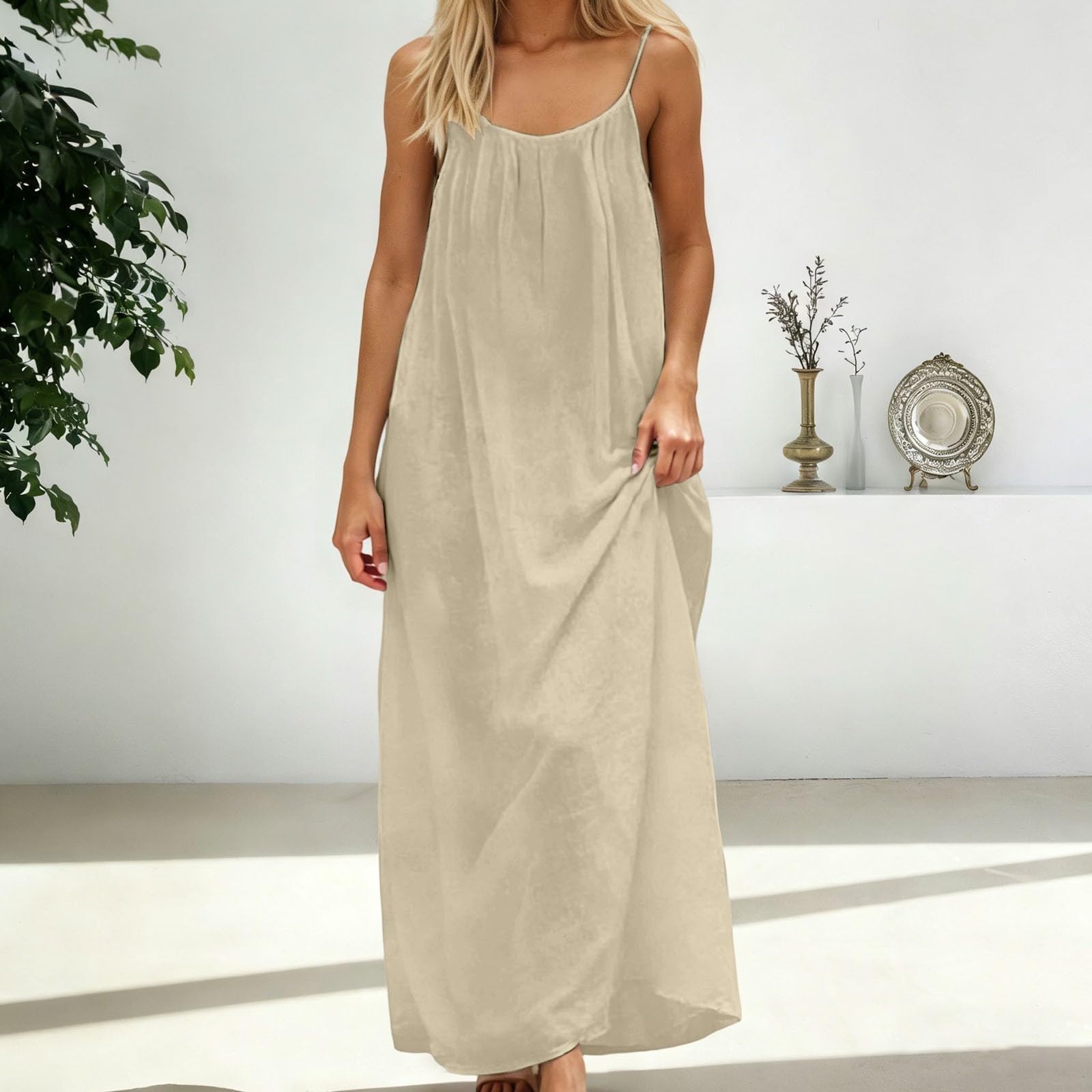 Cami abiti casual da donna da spiaggia sciolto lusinghiero senza schienale 2026 primavera lavoro alla moda estate adolescente vacanze fluide cocktail abiti estivi da donna 2026 partito carino uscire