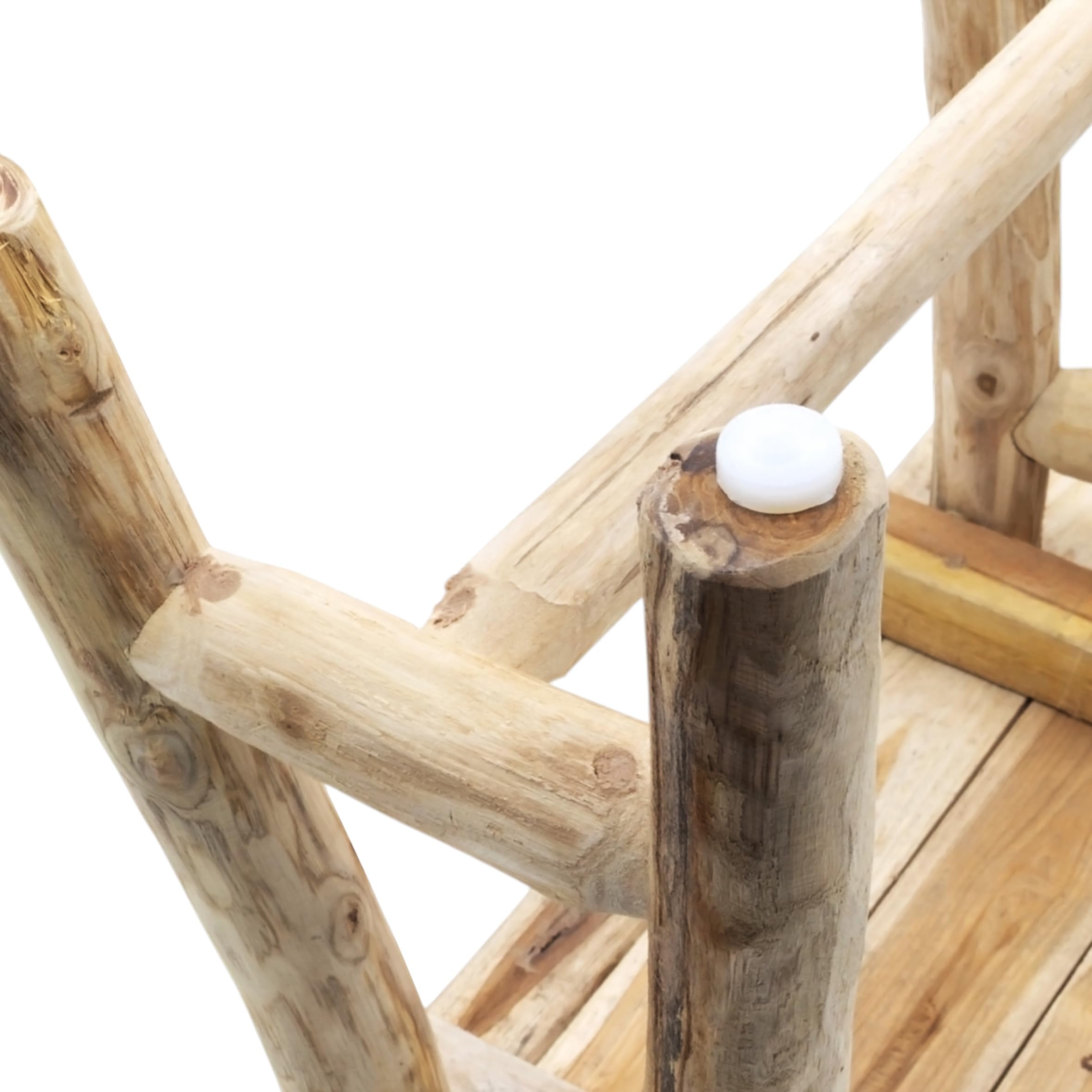 Spetebo Taburete rectangular de madera de teca, natural, 43 x 38 cm | Madera maciza, rústico, soporte para plantas, podio de flores, banco de madera en miniatura