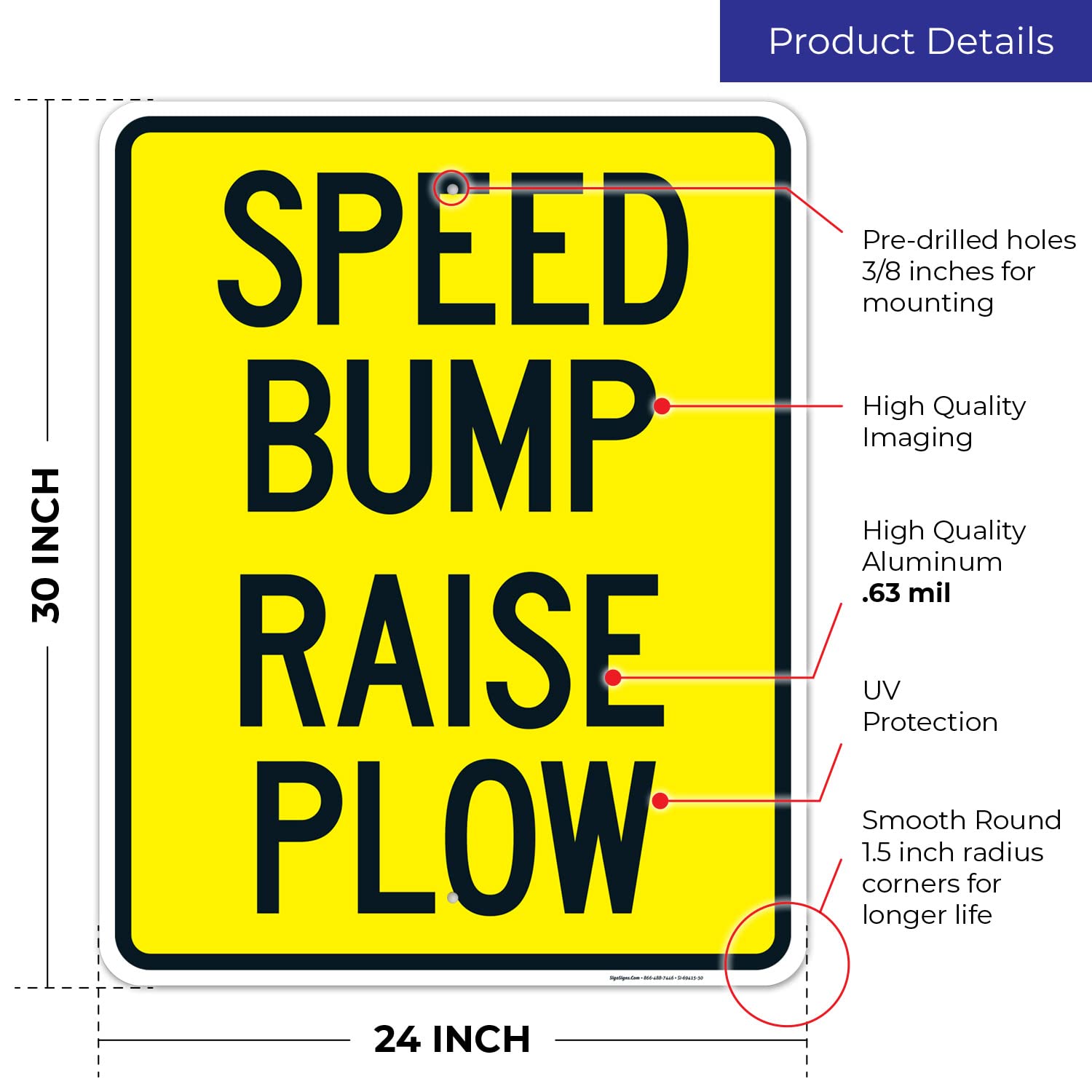 Amazon.com: Sigo Signs: Speed Bump Signs & Speed Hump Signs