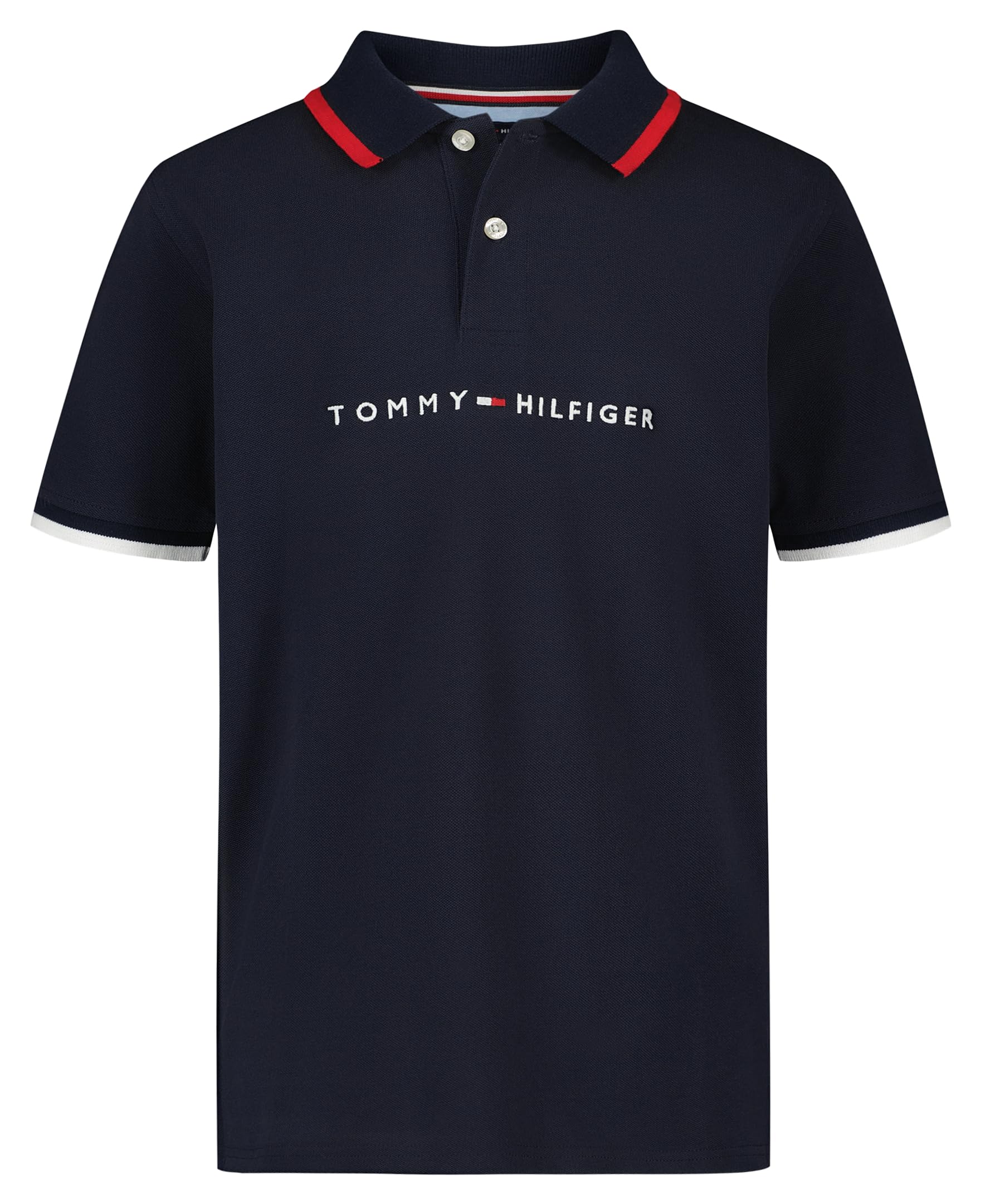Boys' Short Sleeve Premium Pique Polo Shirt, Button Closure, Soft & Comfortable