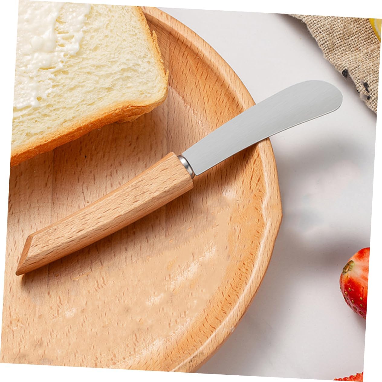 Bread Spreader Stainless Steel with Wooden Handle