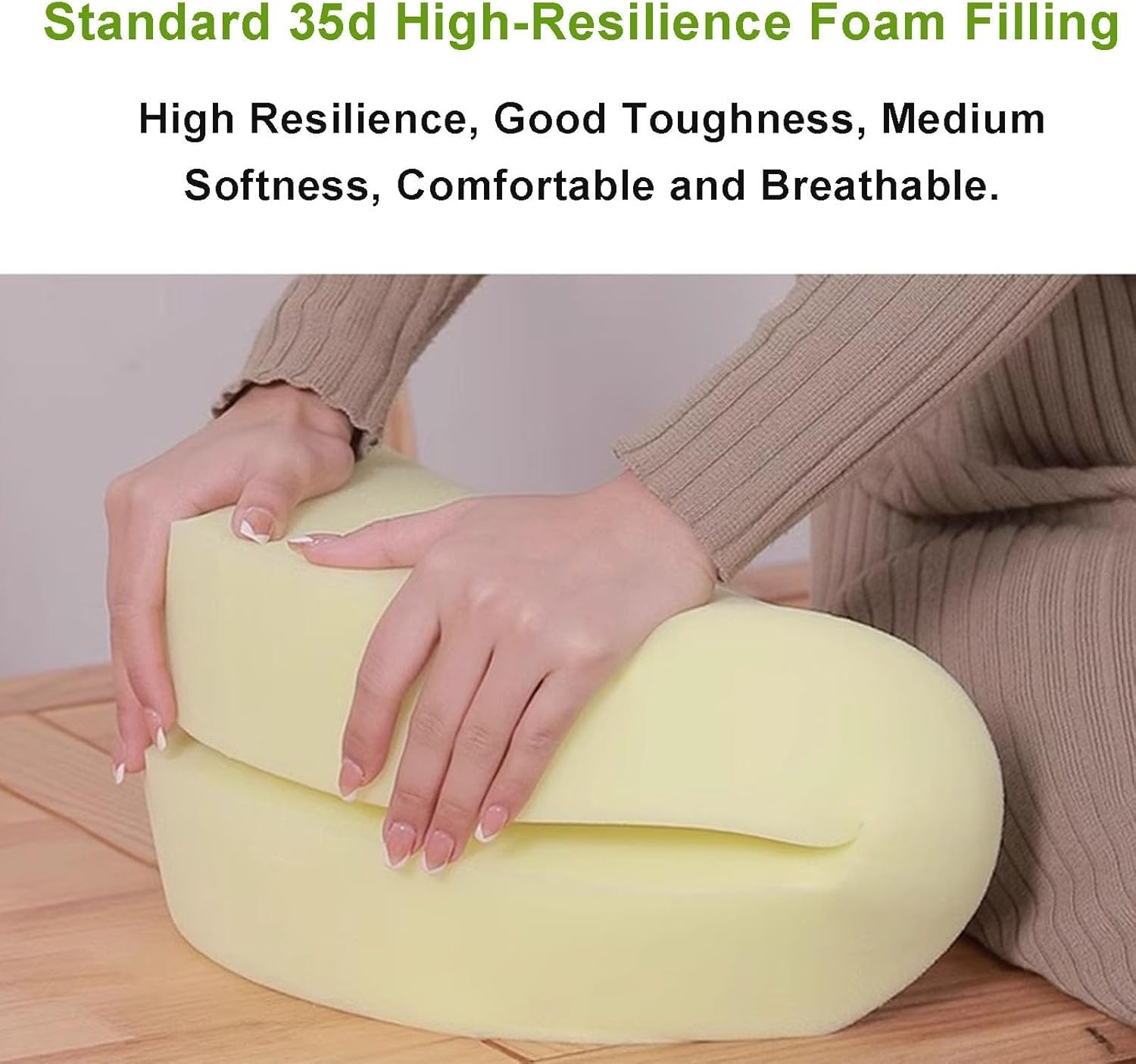 Cuscino rotondo in lino, lavabile, in schiuma ad alta densità, per meditazione, rimovibile, per ufficio, cucina, sedie da giardino