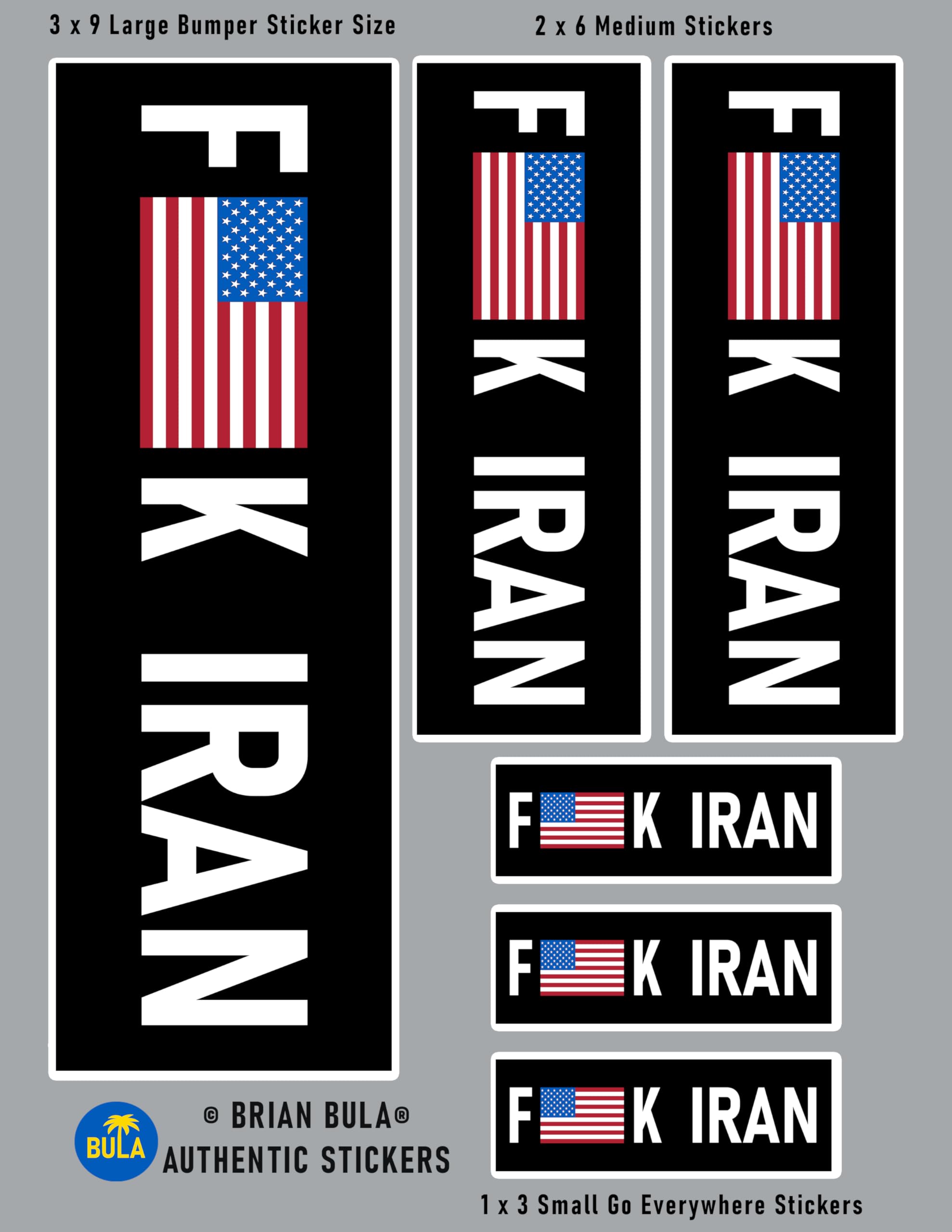 Iran Islamitische Republiek Kaart-Vlag, Perzië IRANINA, Perzische 4,3 (110mm) Vinyl Bumper Sticker, Sticker