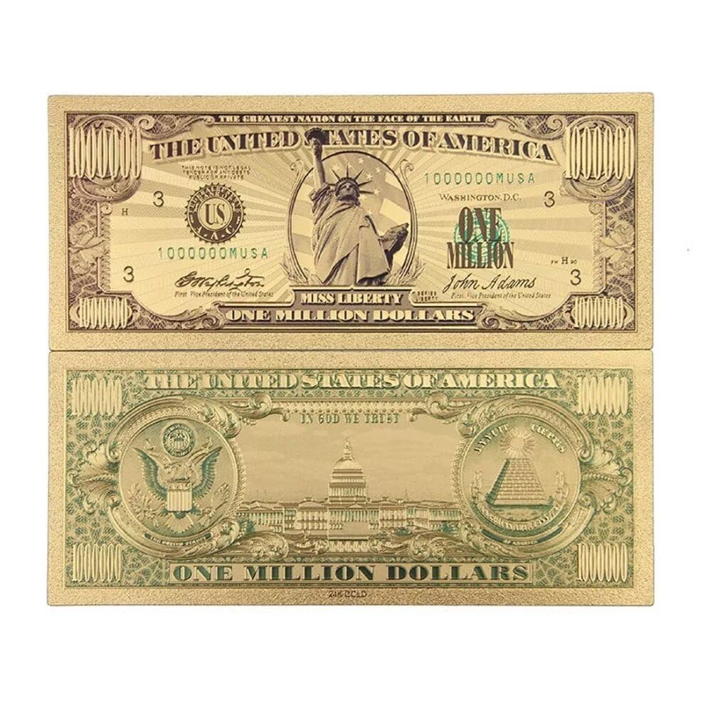 1 billet de million de dollars avec support, couleur G, cadeau d'affaires pour homme