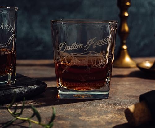 Miniatura 4 de Toynk Yellowstone Dutton Ranch - Mini vasos de 9 onzas  Juego de 2