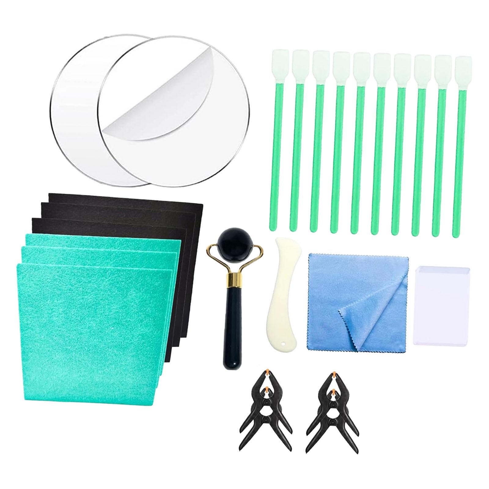 Kit de limpieza de tarjetas para eliminar rayas y suciedad en protectores de acrílico Baoblaze