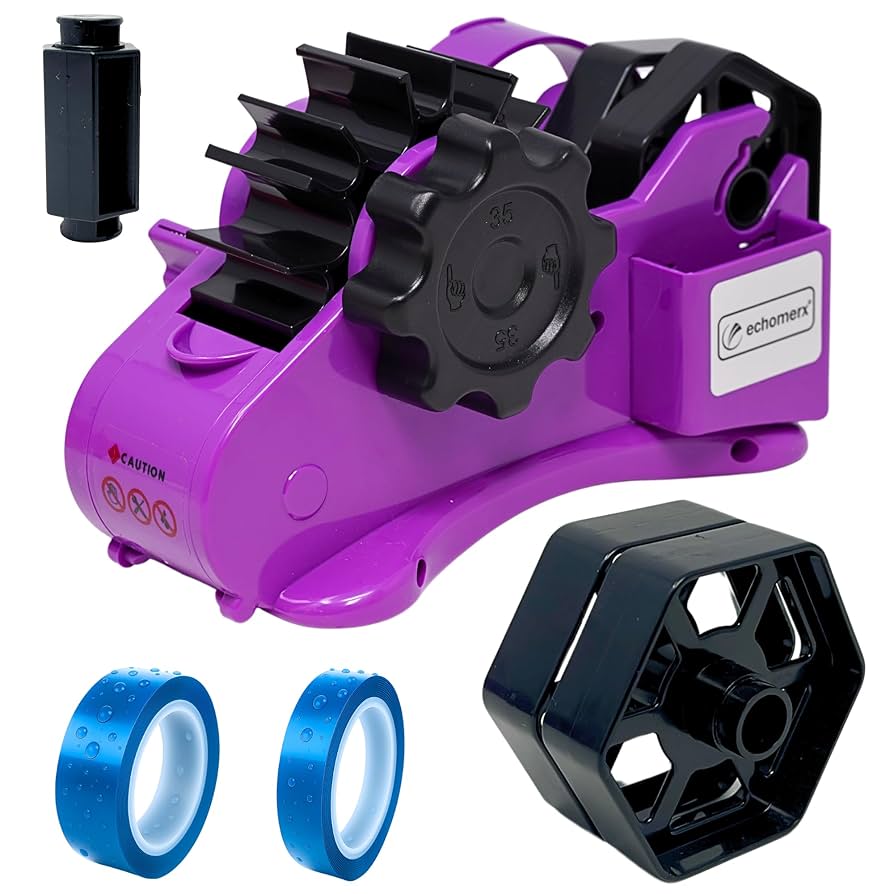 Echomerx Heat Tape Dispenser - Multi-Roll For Sublimation & Heat Transfer (Blue)