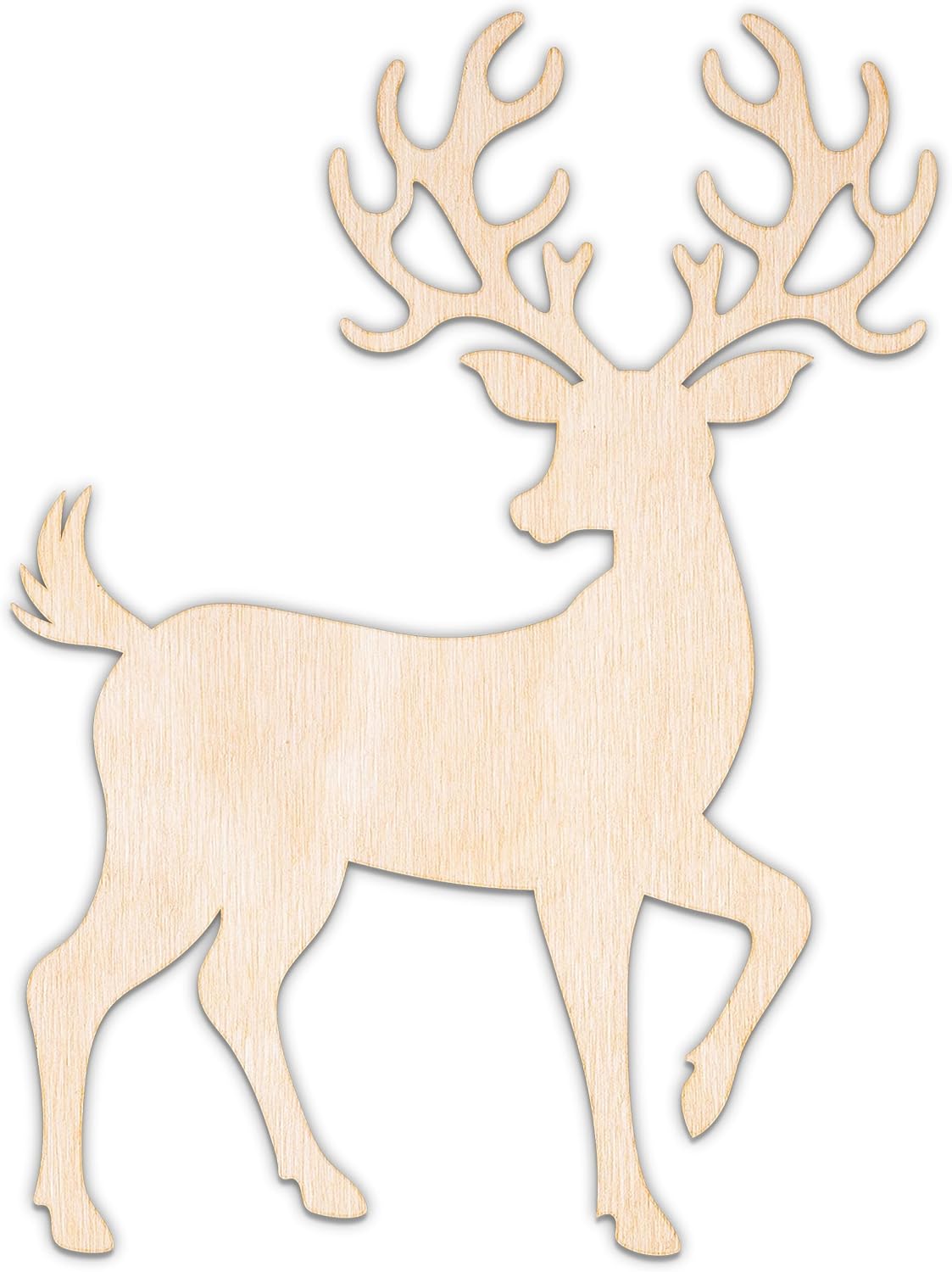 Creative Deco Personalized Wooden Plywood Cutout Shape Christmas Xmas | Snowflake | Size 3.93-39.37 in | 0.11 in Thickness | Laser Cut Wall Decoration