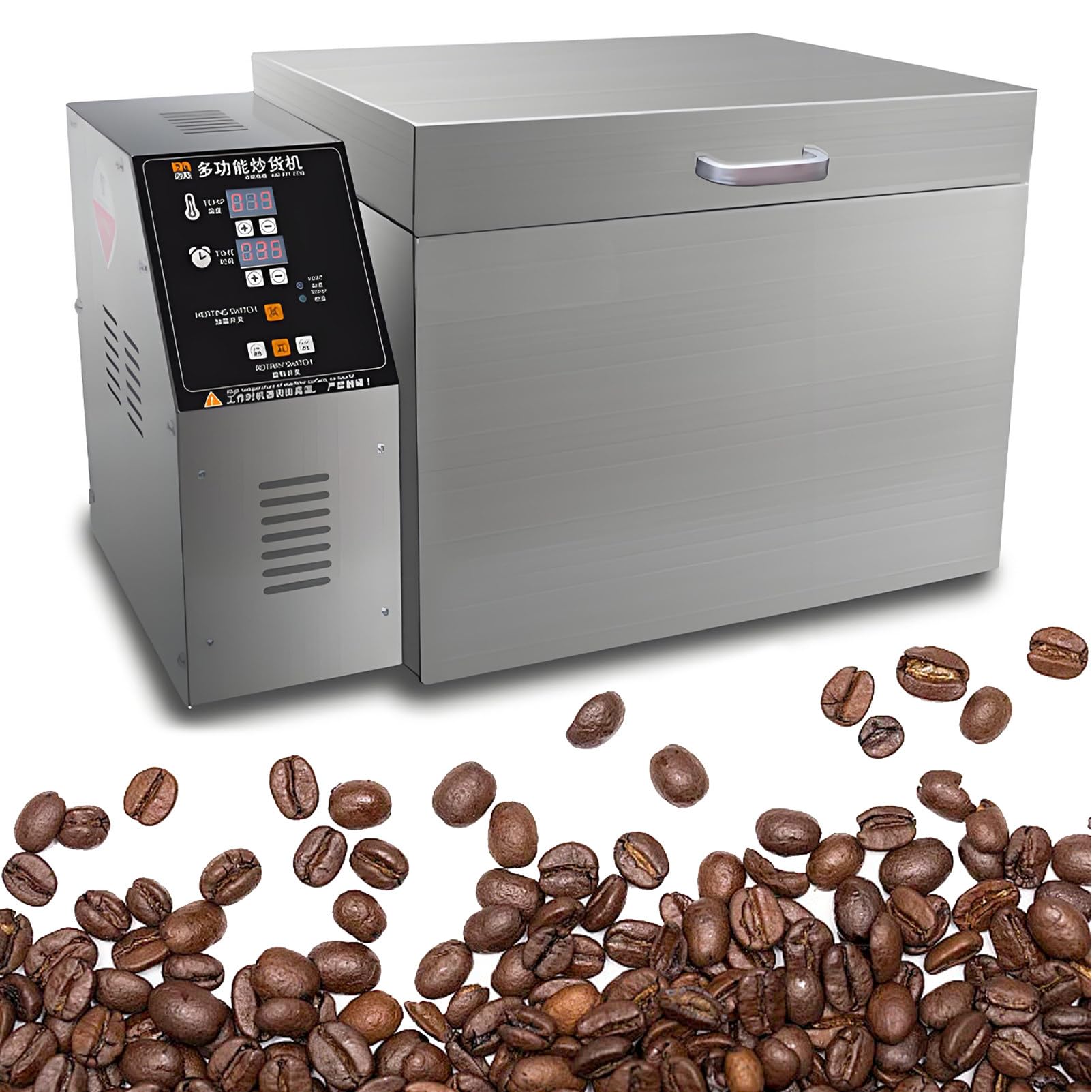 Ofyphth Coffee Roaster, Coffee Bean Roaster Machine, Electric Coffee Roaster Machine, with Timer and Roasting Temperature Setting, for Peanuts, Sesame, Cashews, and Chestnuts. Type10