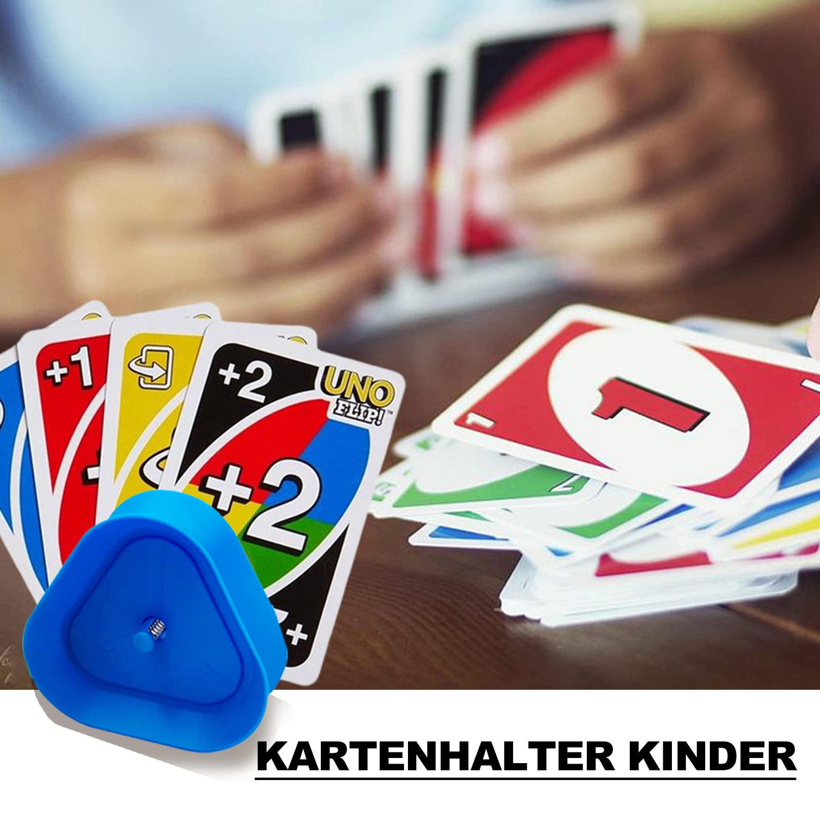 Porta carte da gioco per bambini anziani, porta carte in plastica a mani libere per Canasta, feste di Poker, notti di giochi di carte per famiglie  18