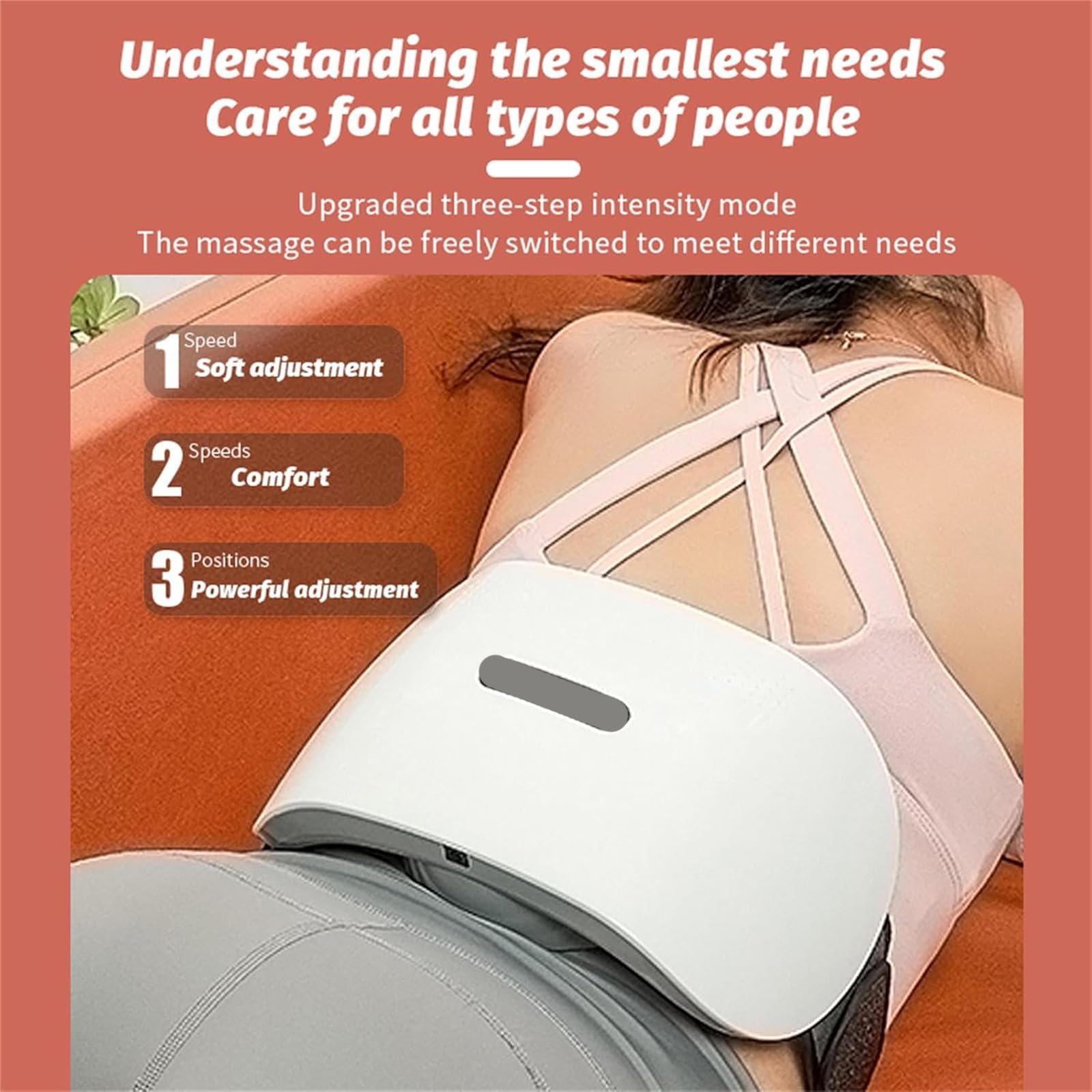 Cintura per massaggio addominale – digitopressione automatica con forza regolabile, calore a temperatura costante, massaggio inverso in avanti per addome, schiena, collo e gambe