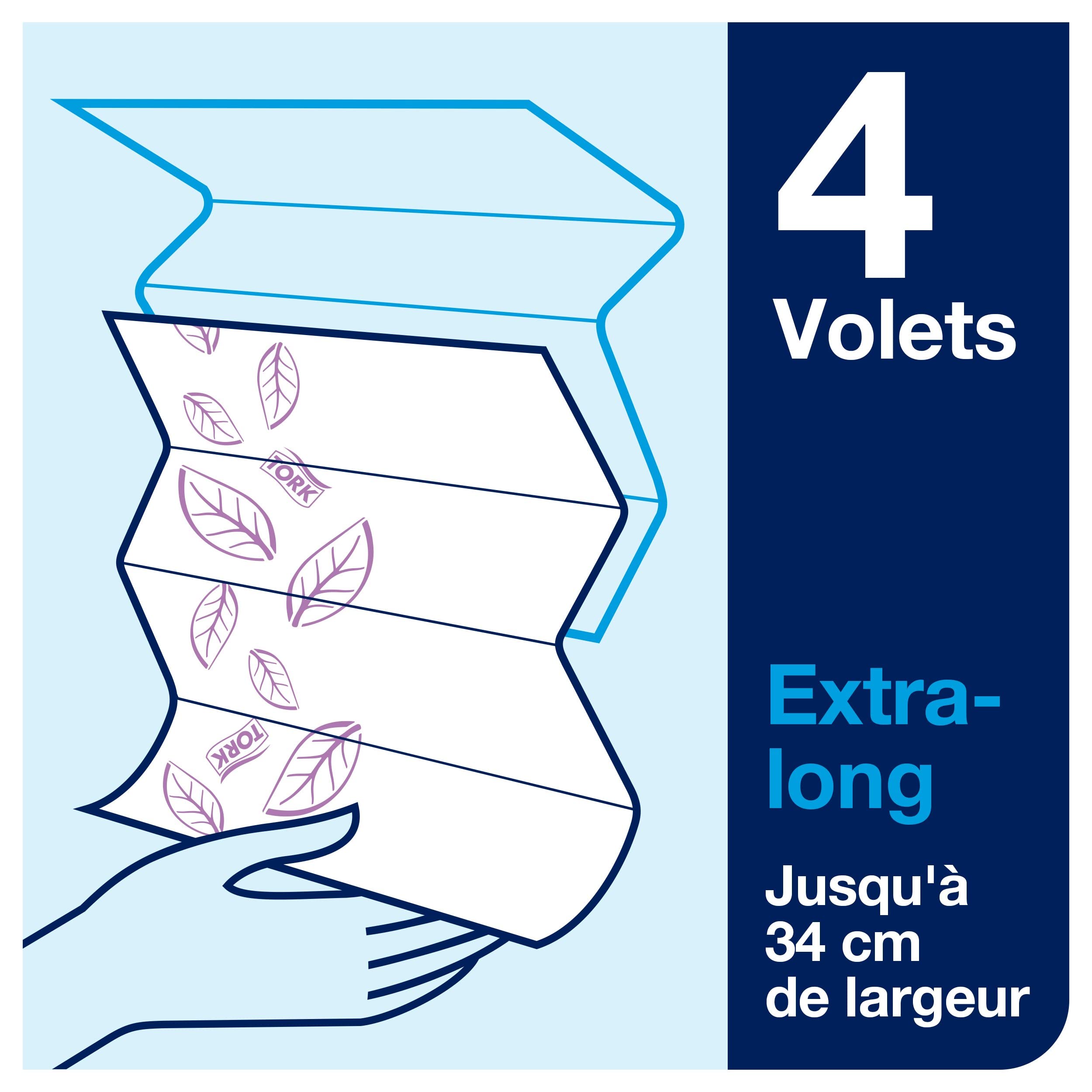 Tork Xpress Essuie-mains interfoliés blancs H2, extra-doux, 21 x 100 feuilles, 600297